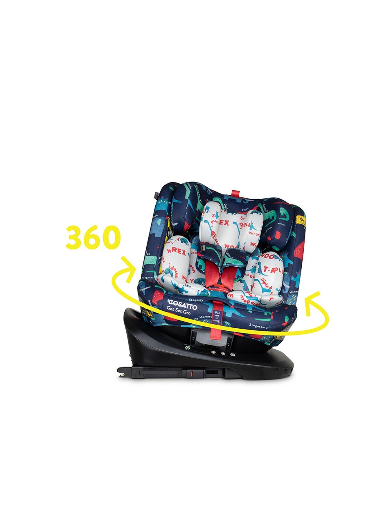 Image 2 of 8 of Cosatto Get Set Grow i-Size 360 Car Seat - D is for Dino