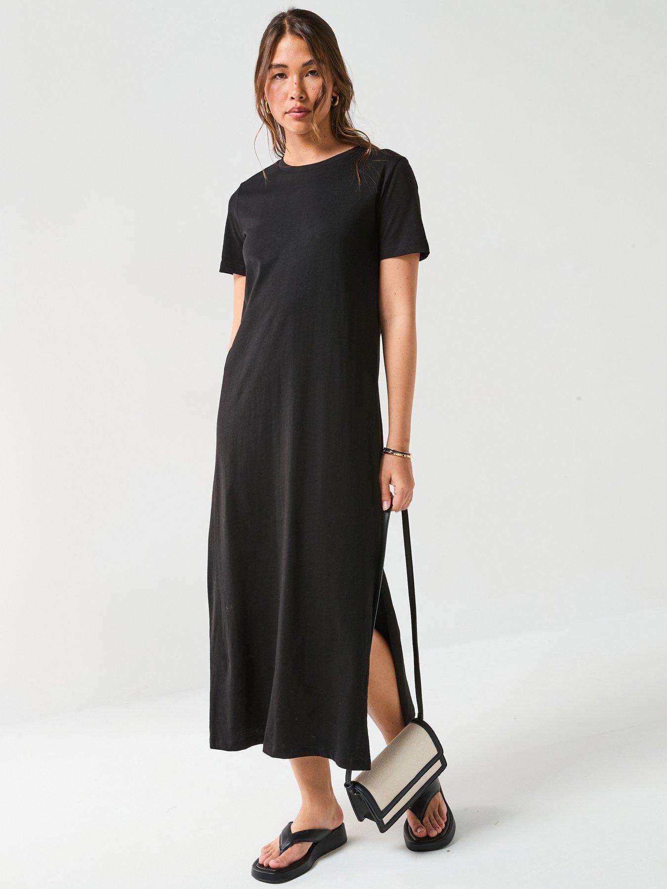 Everyday Jersey Basic Maxi Dress Black Very