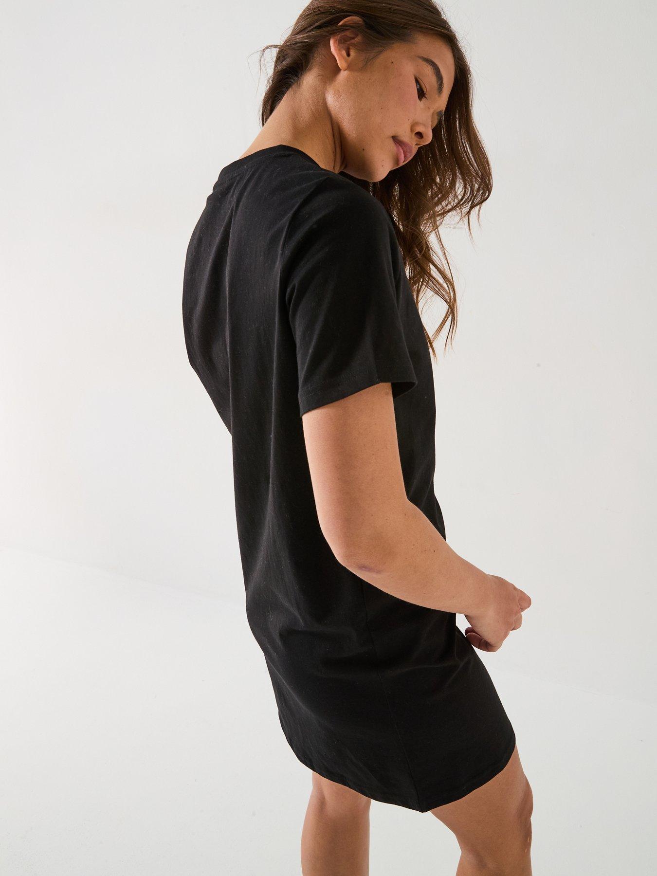 Image 5 of 5 of Everyday Jersey Basic Mini Dress - Black