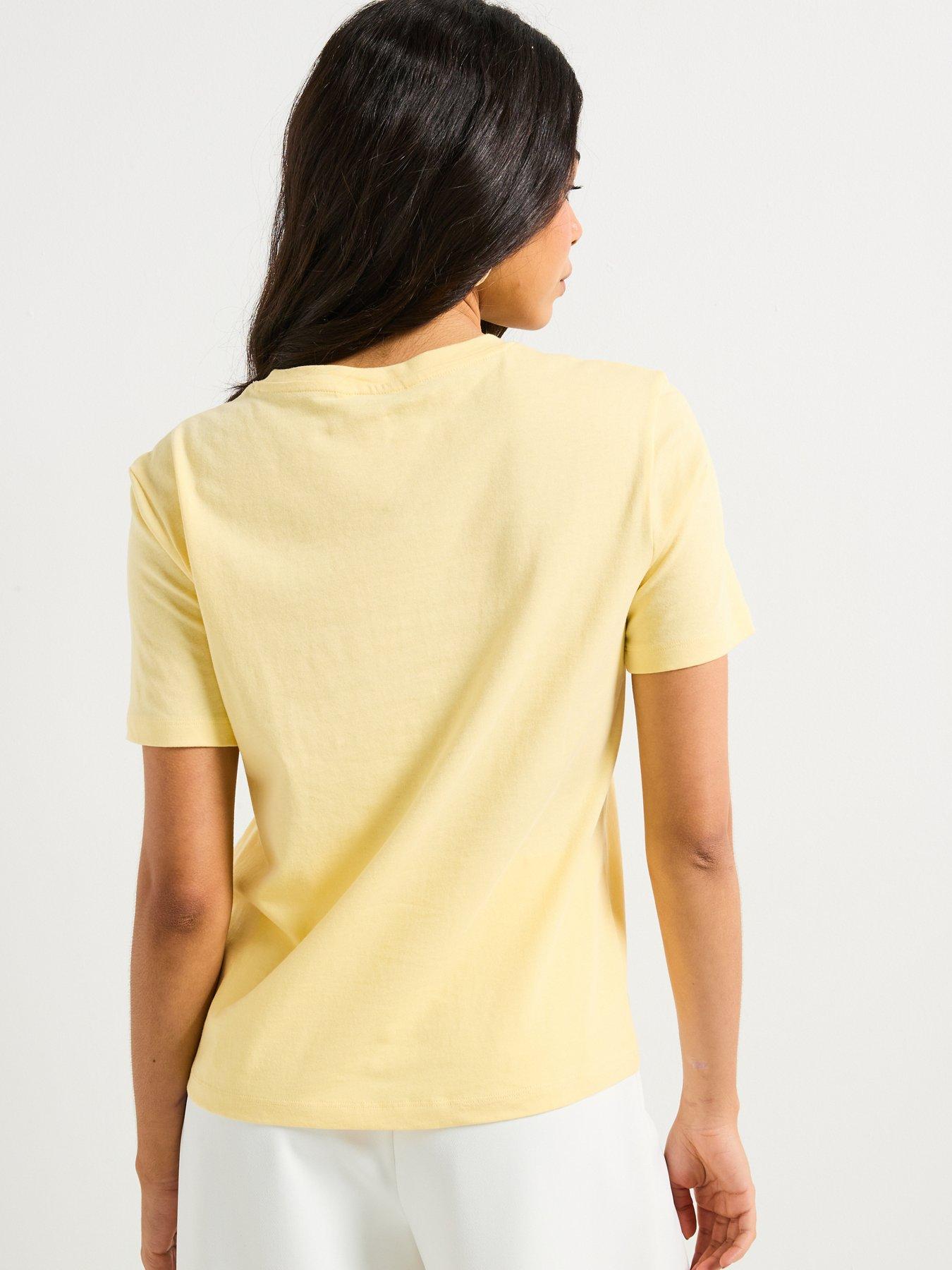 Image 2 of 6 of V by Very The Essential Crew Neck T-Shirt - Yellow