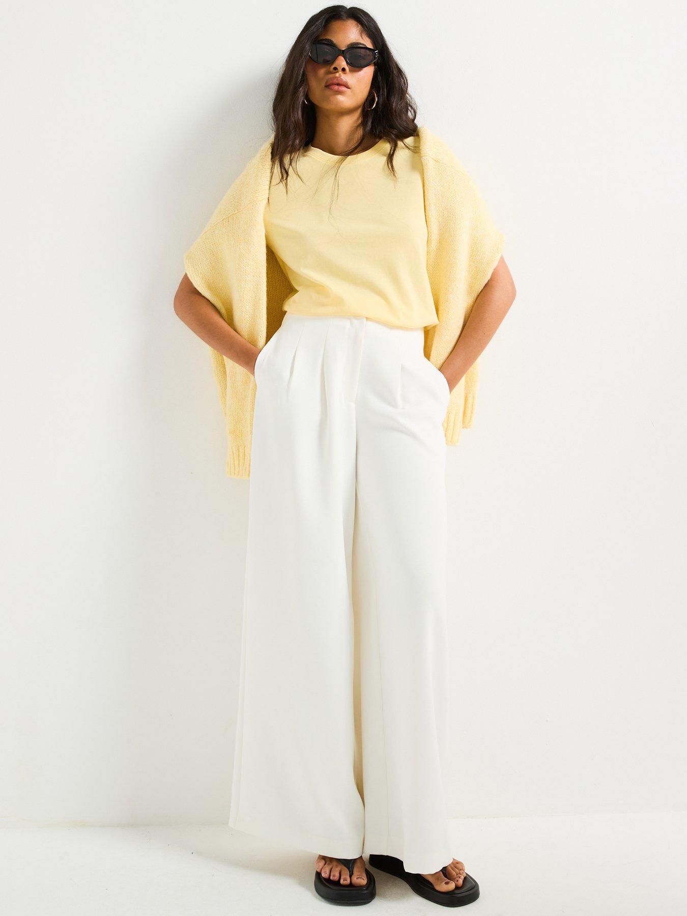 Image 5 of 6 of V by Very The Essential Crew Neck T-Shirt - Yellow