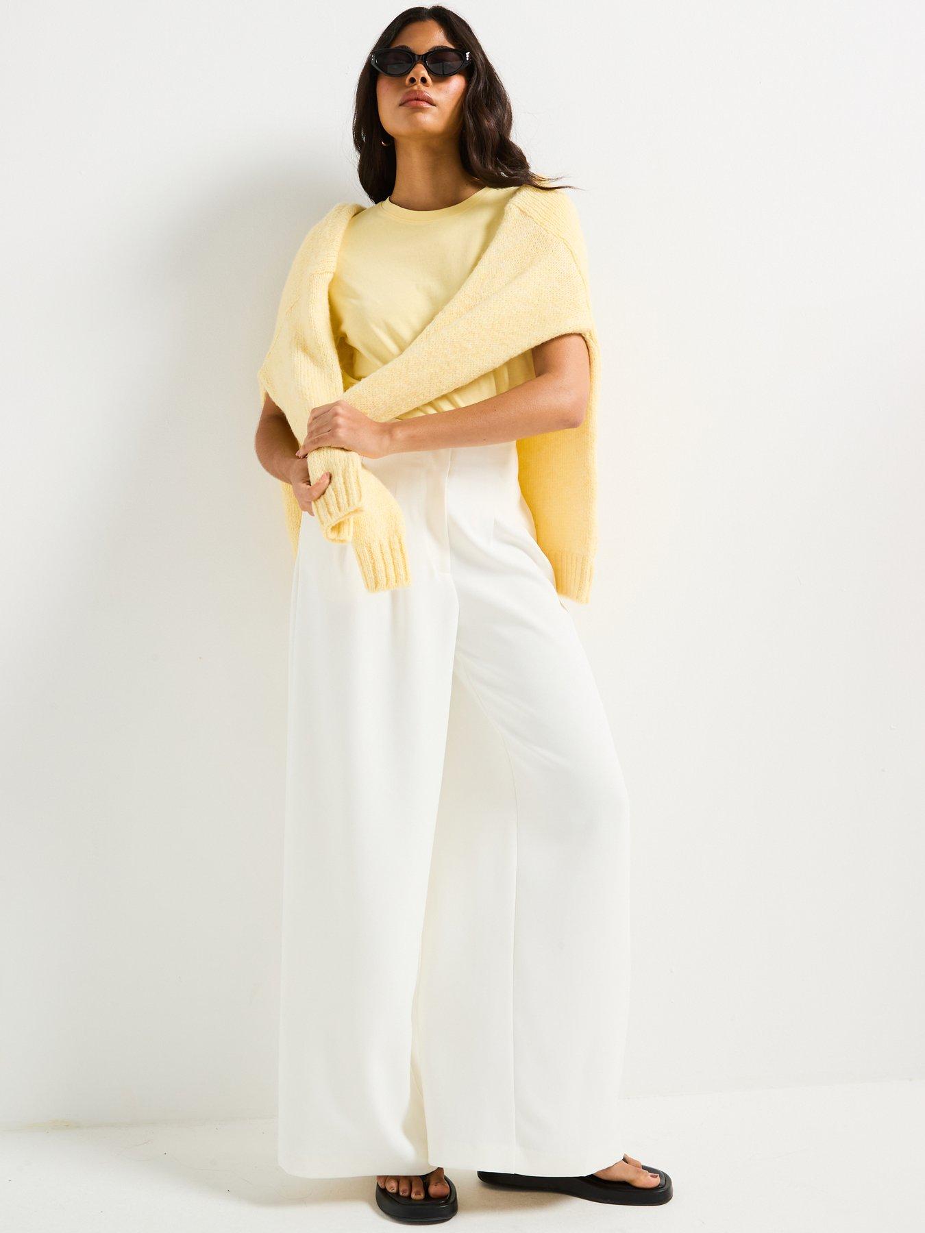 Image 6 of 6 of V by Very The Essential Crew Neck T-Shirt - Yellow