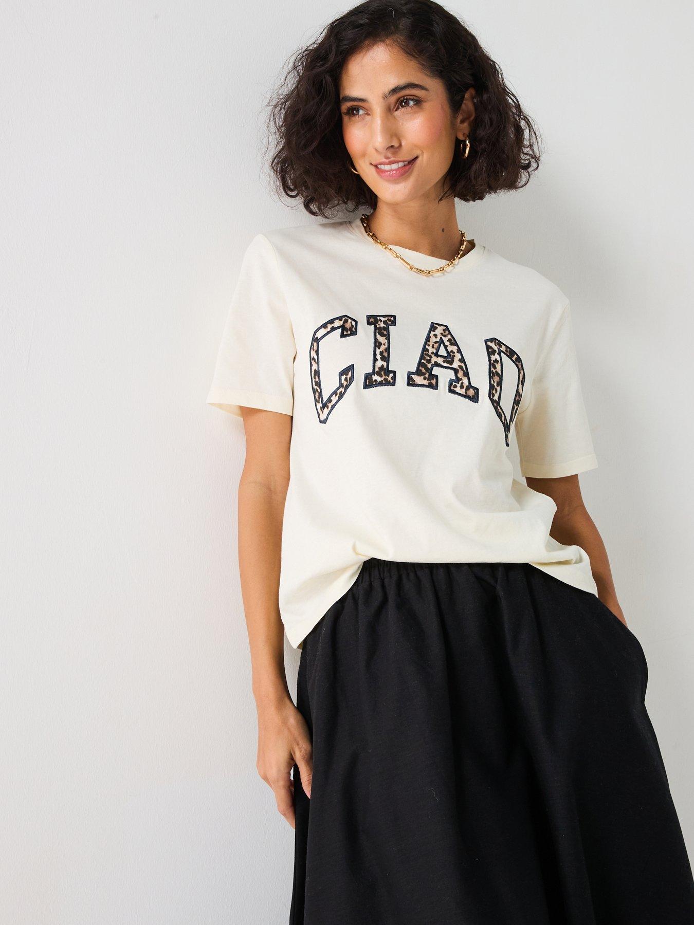 undefined Ciao Graphic T-Shirt - Cream