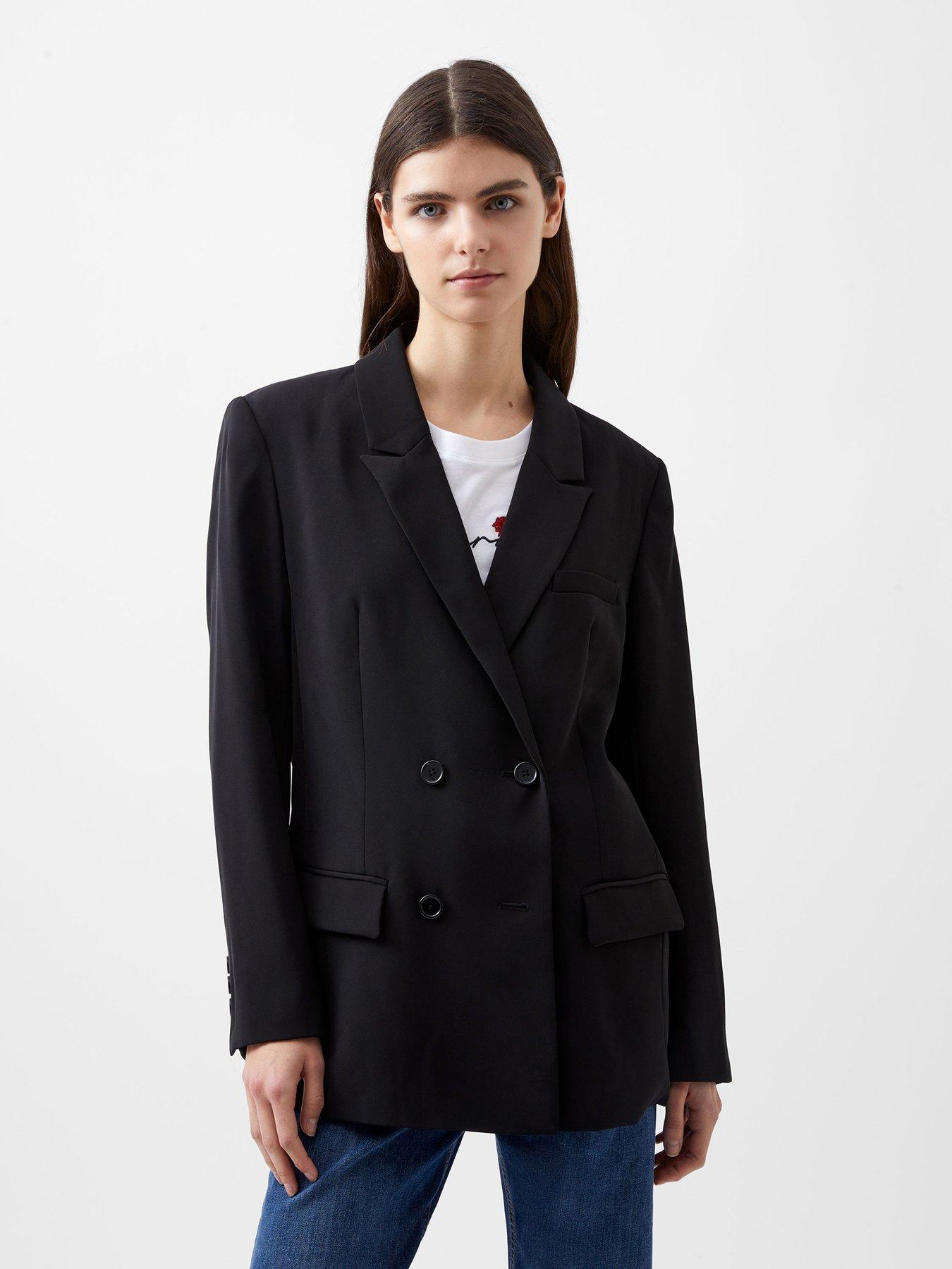 french-connection-double-breasted-blazer-with-split-lapel-collar-black
