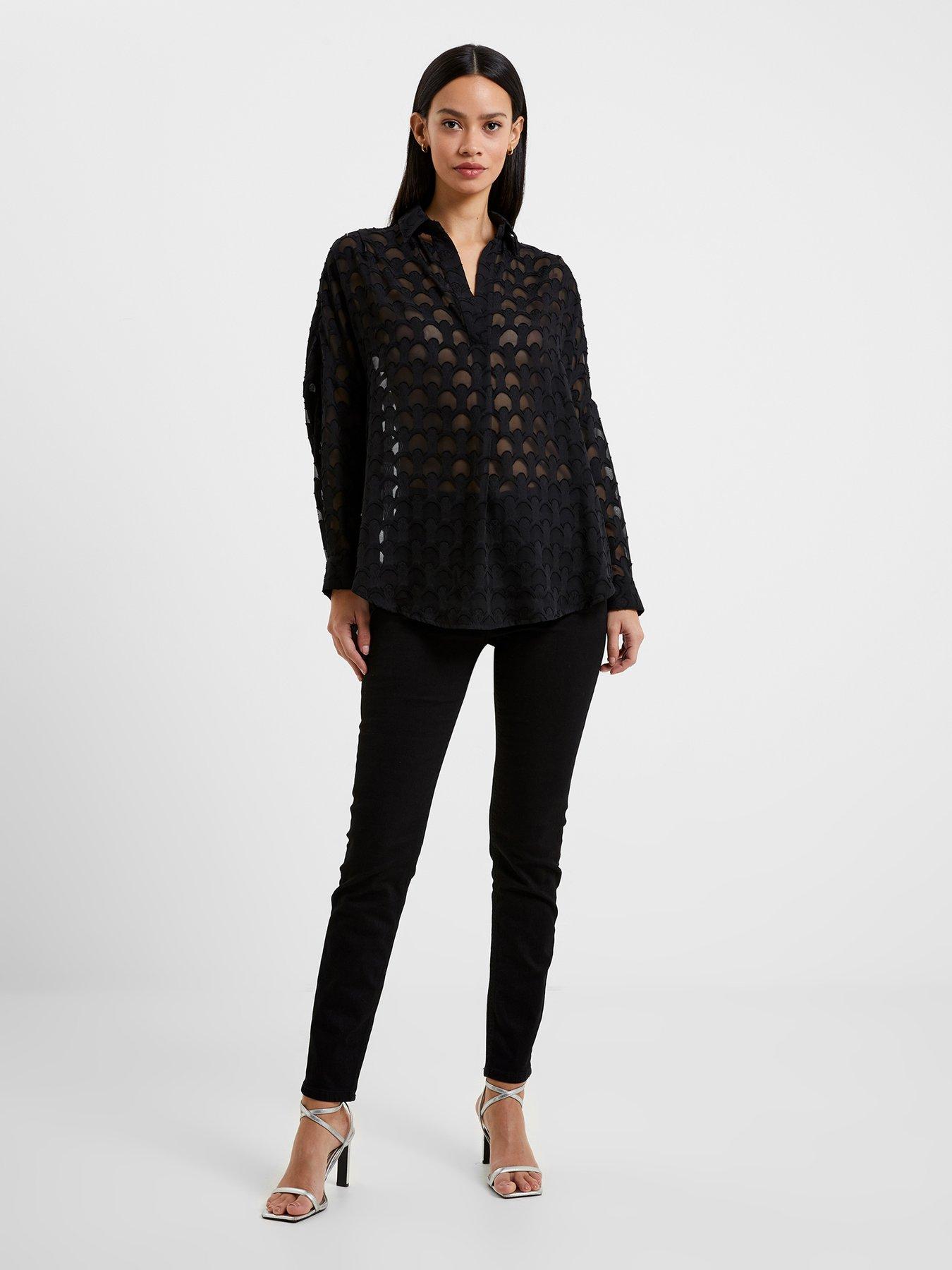 undefined Popover Shirt With Long Cuffed Sleeves - Black