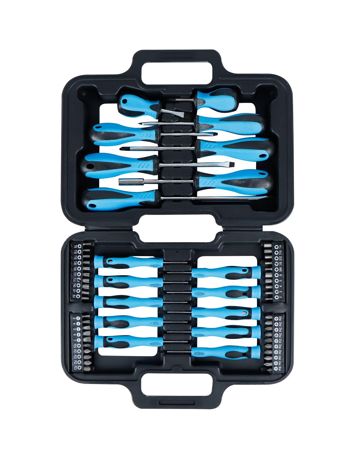 Product photograph of Streetwize 58-piece Screwdriver And Bit Set In Case from very.co.uk