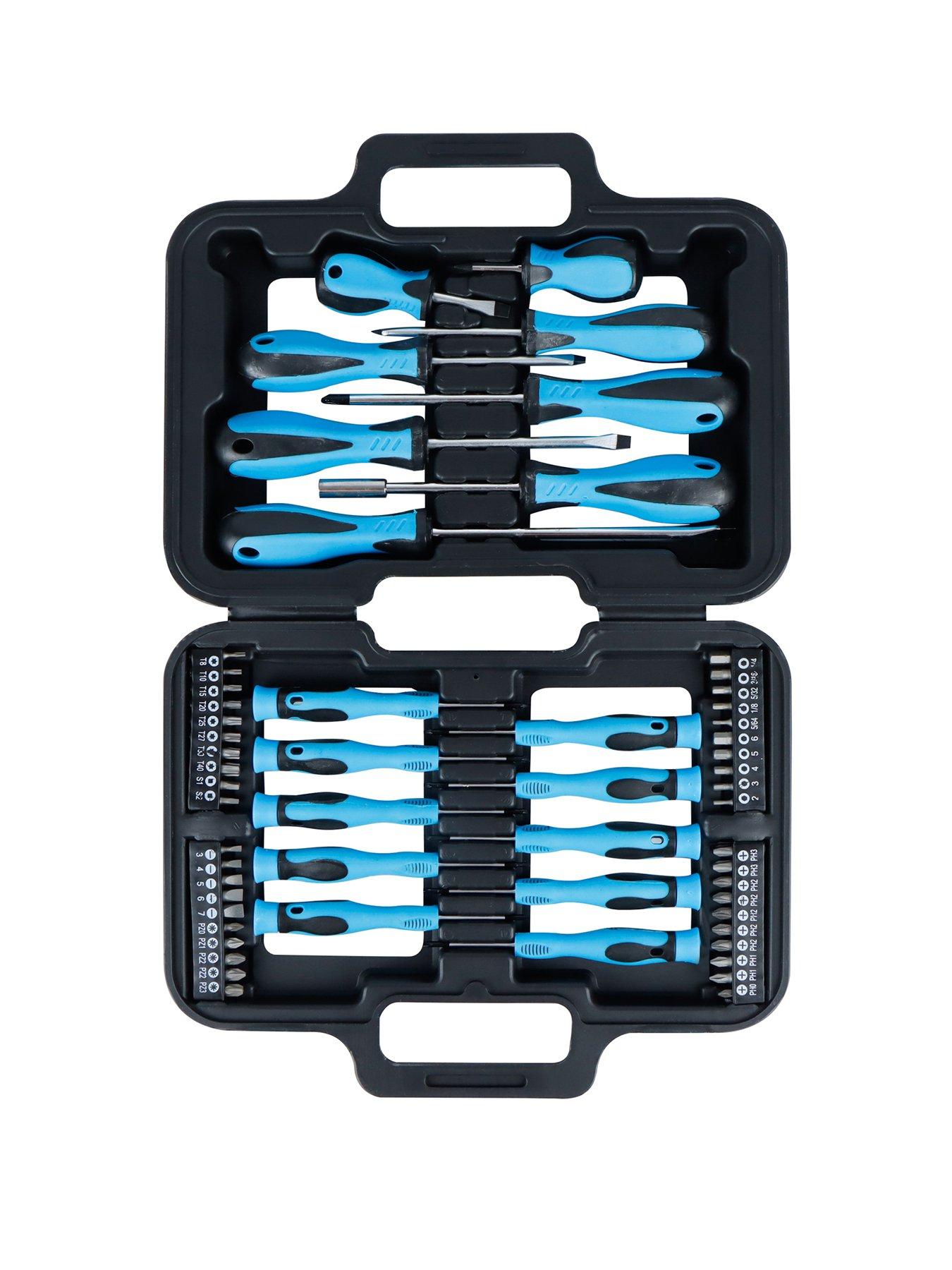 Product photograph of Streetwize 58-piece Screwdriver And Bit Set In Case from very.co.uk