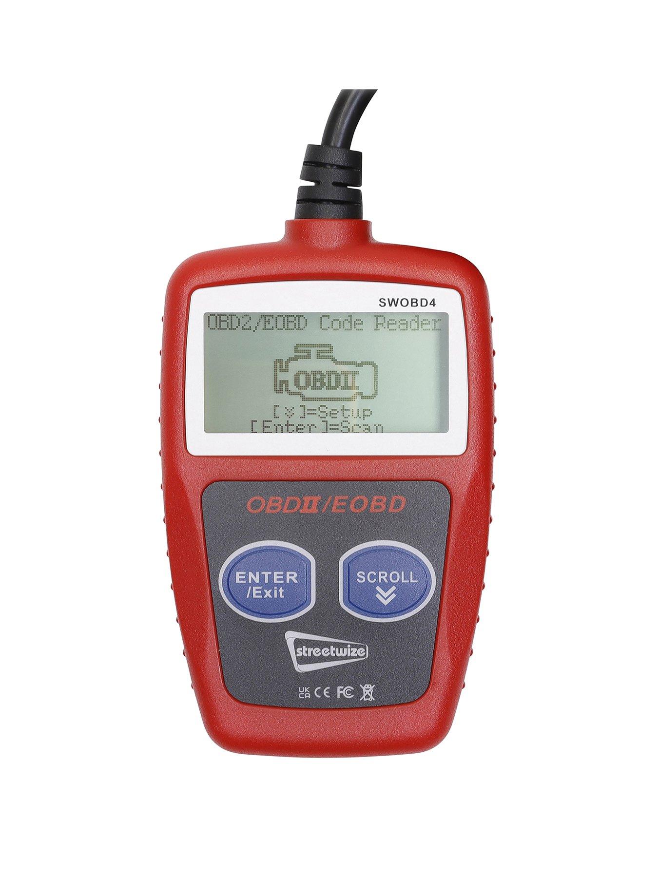 Product photograph of Streetwize Multilingual Car Diagnostic Obdii Code Reader from very.co.uk