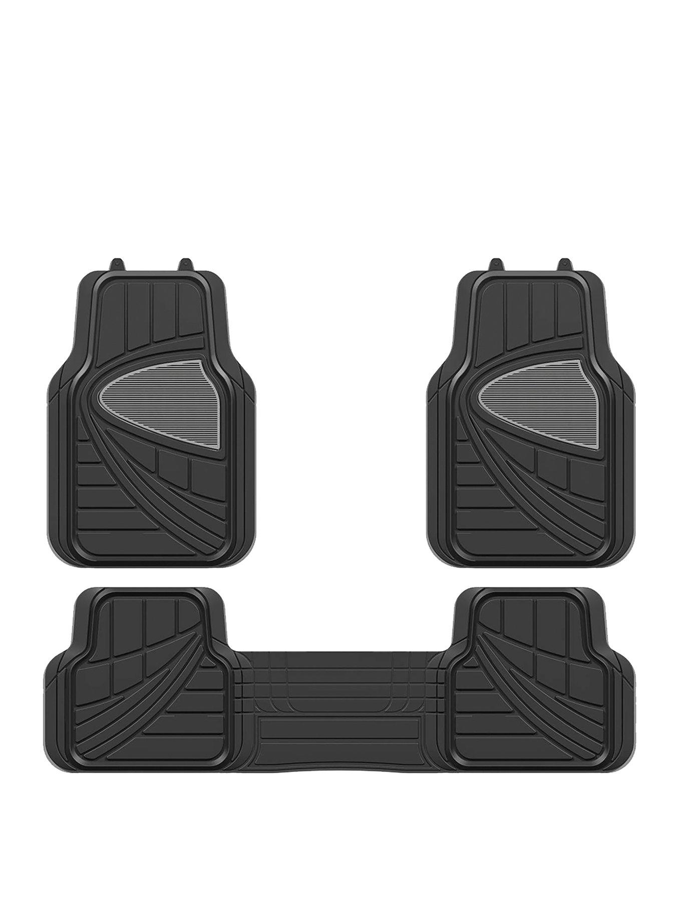 Product photograph of Streetwize Premium Deluxe Black Car Mat Set from very.co.uk