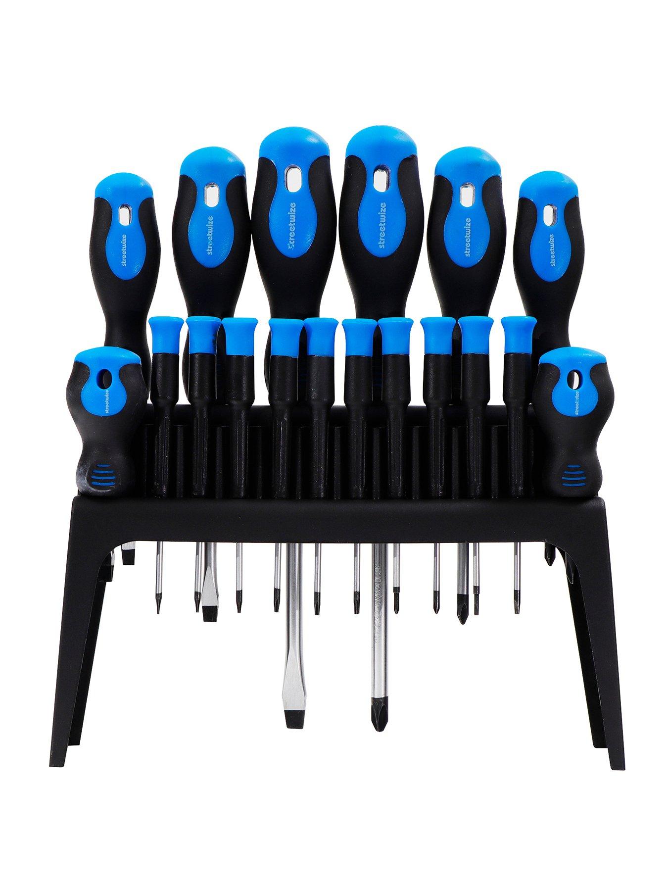 Product photograph of Streetwize 18-piece Screwdriver Set With Stand from very.co.uk