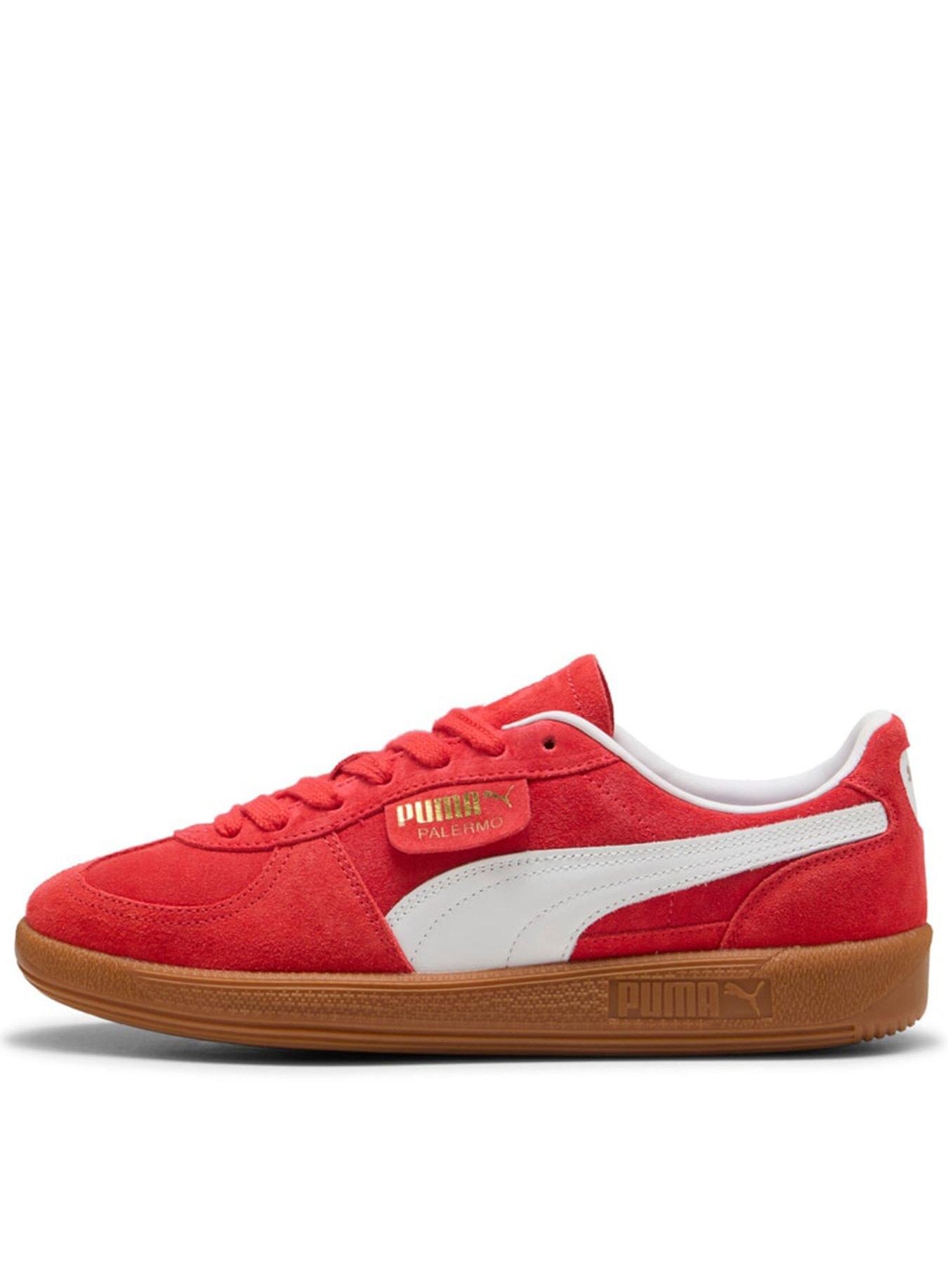 undefined Women's Palermo Trainers - Red/gold