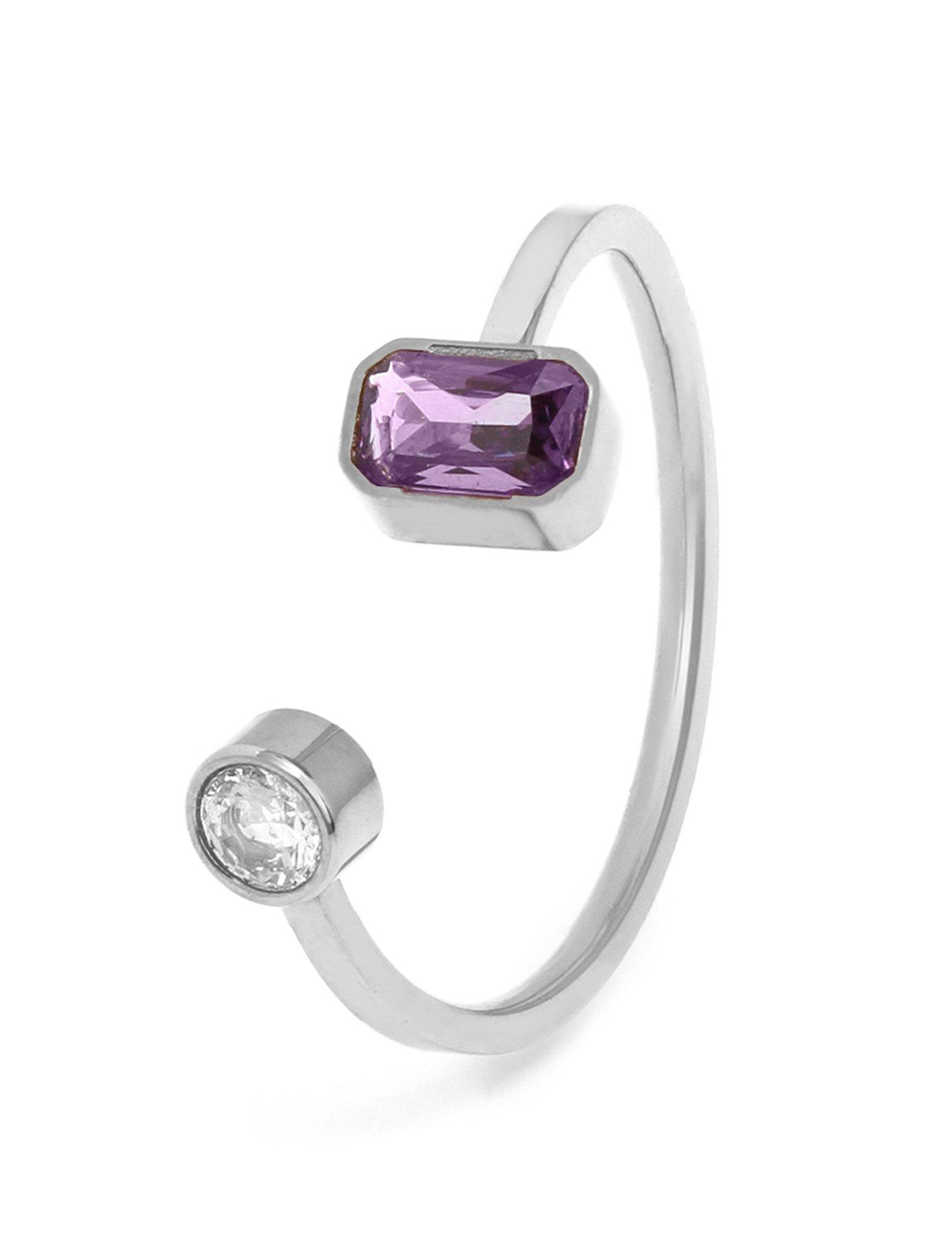Say It With Birthstone Ring - Silver