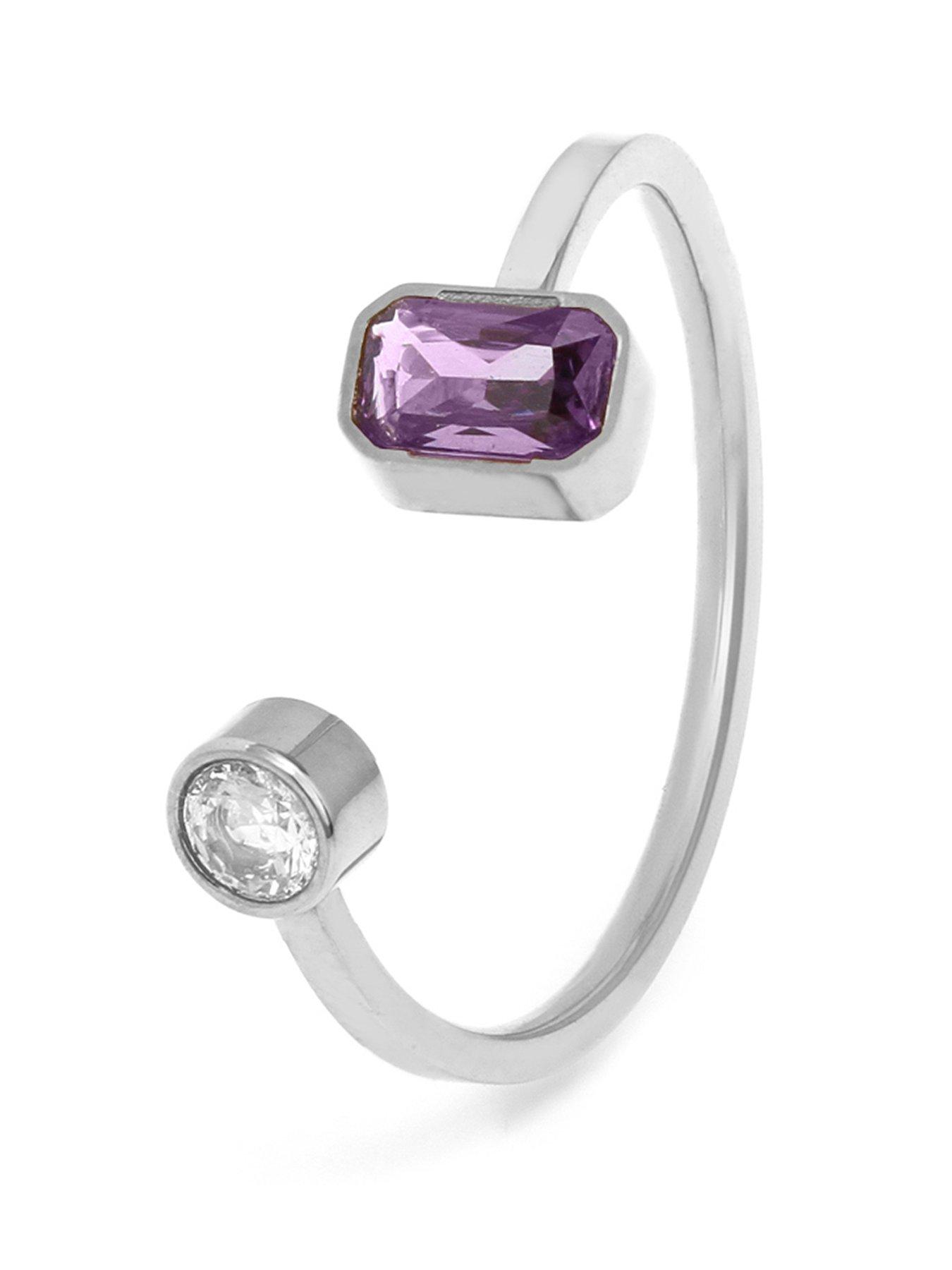 Say It With Birthstone Ring - Silver