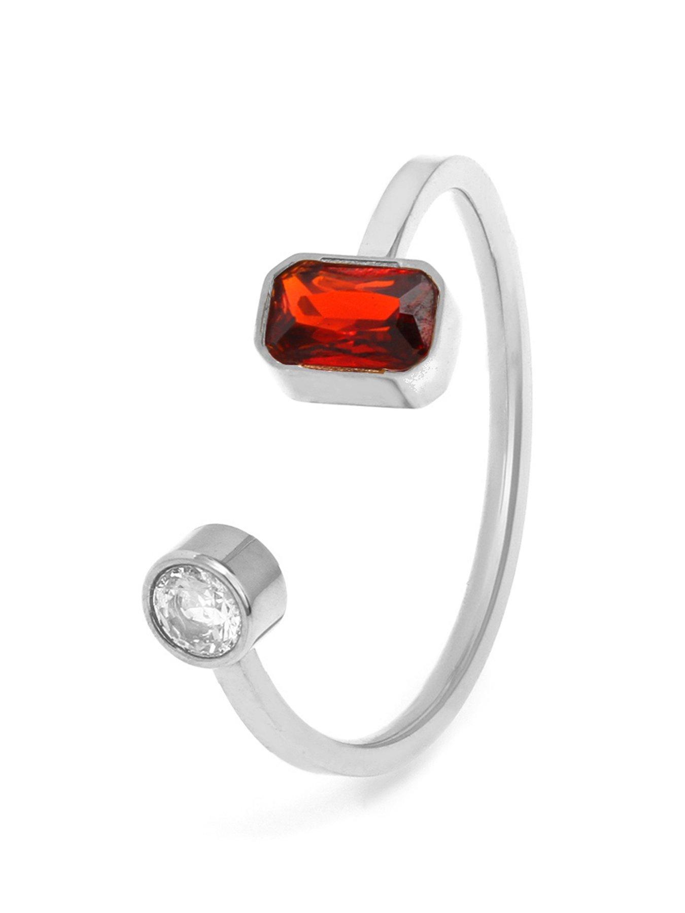 Say It With Birthstone Ring - Silver