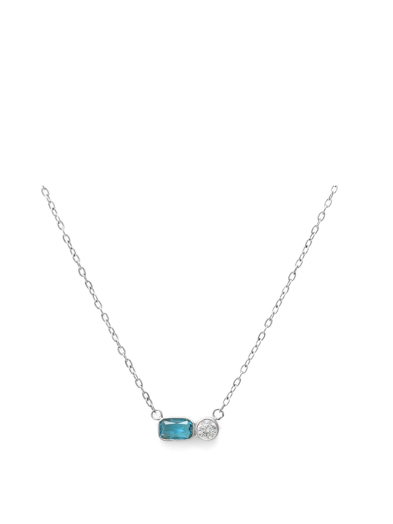 Say It With Birthstone Necklace - Silver