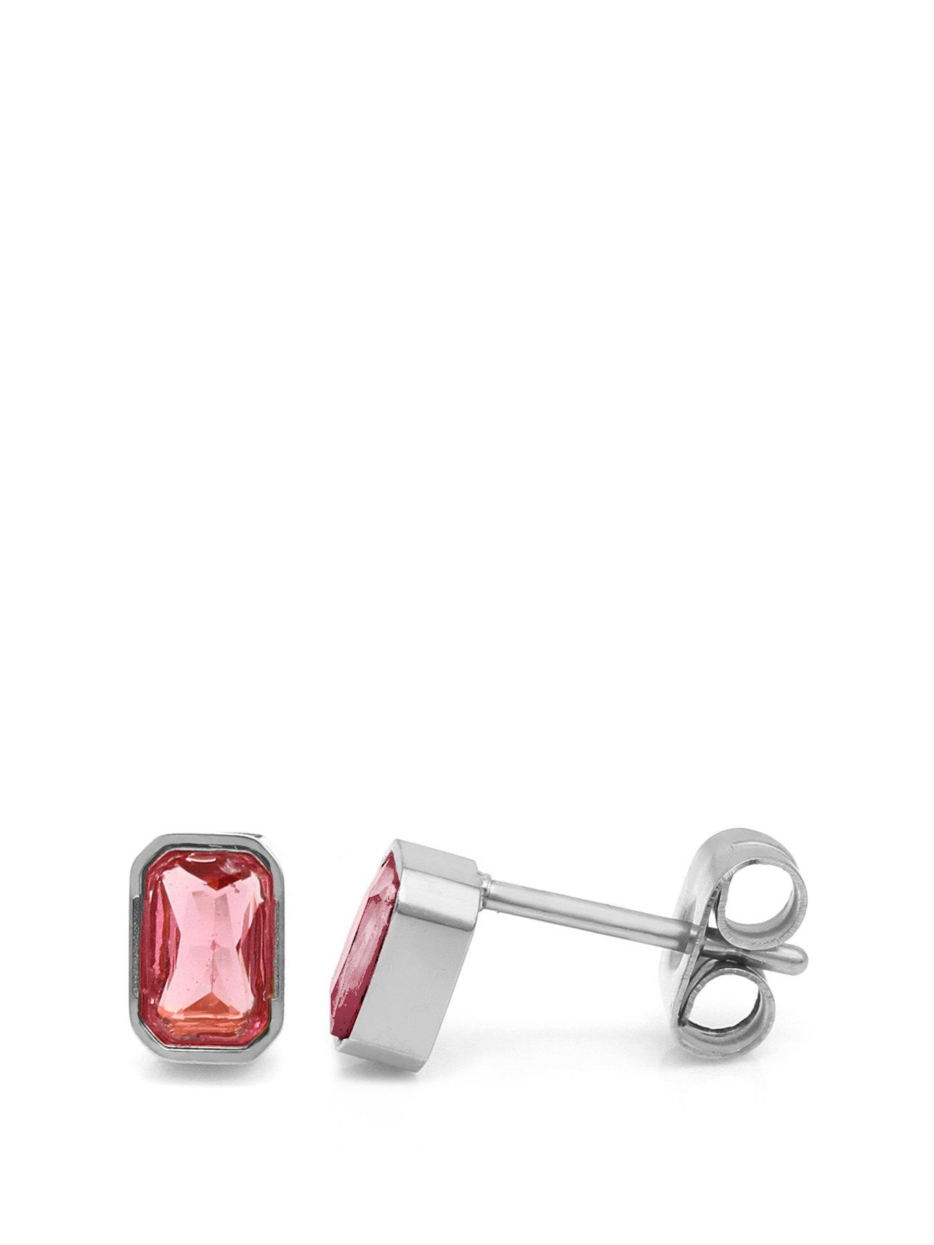 Say It With Birthstone Earrings - Silver
