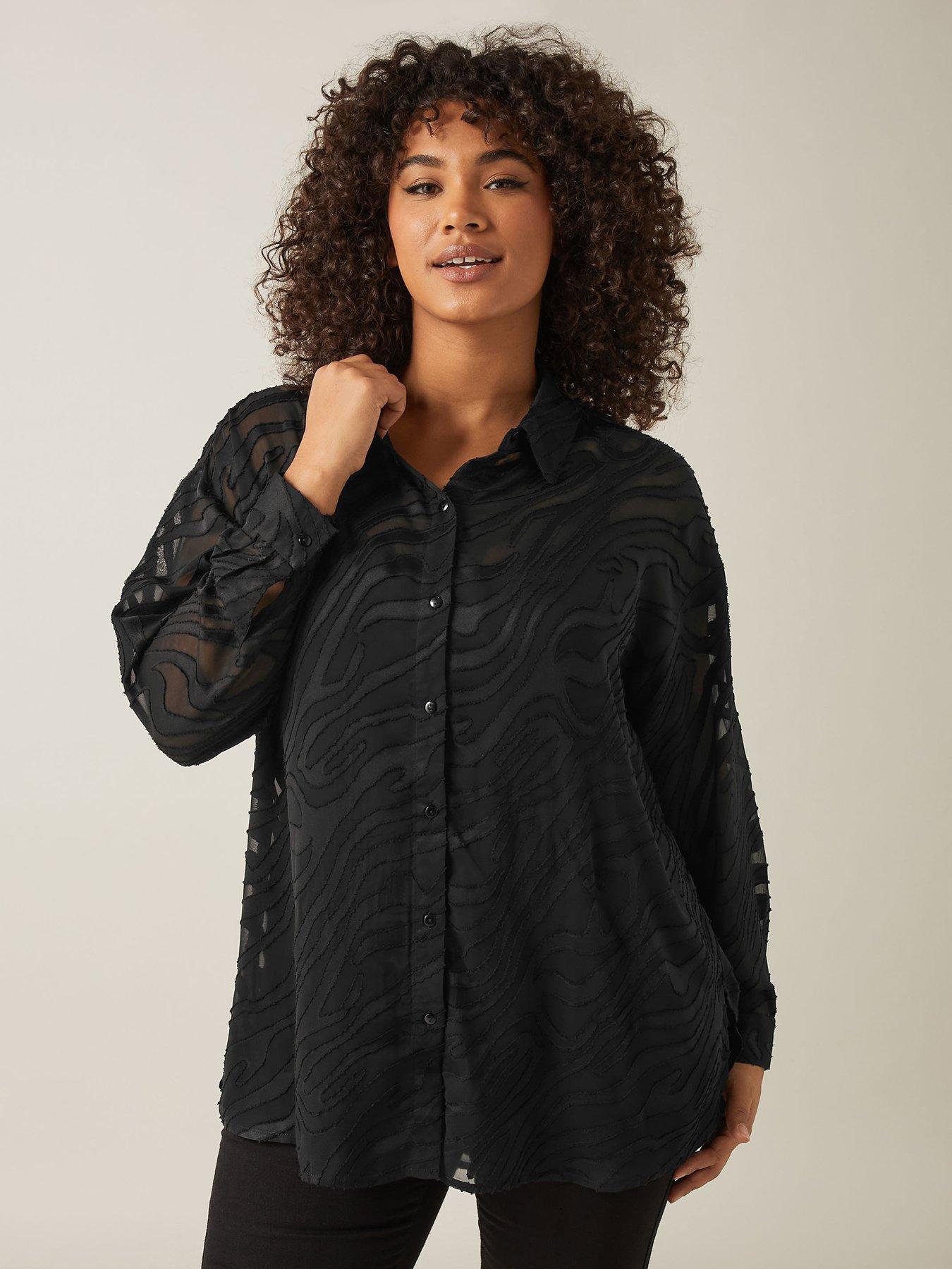 undefined Zebra Burnout Shirt - Black