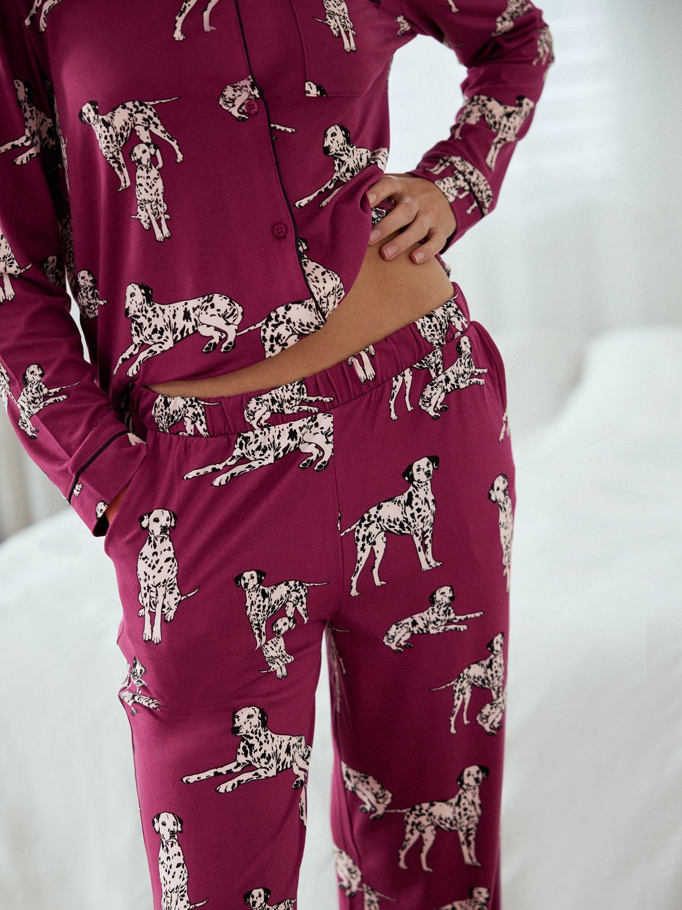 Dalmatian print pyjamas clearance