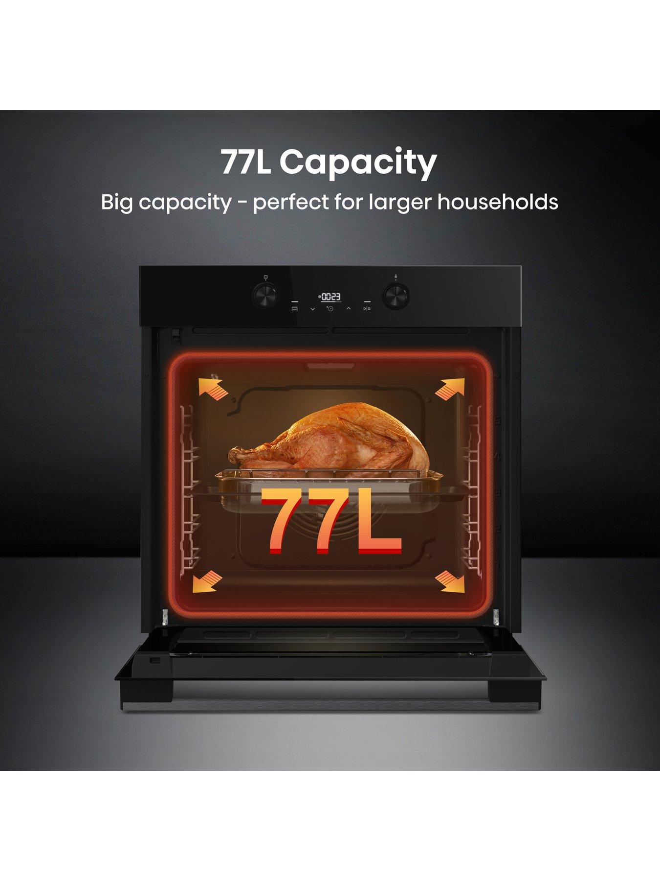 Image 3 of 7 of Hisense Hi4 BlackLine BI64221PDBG 77L Built In Electric Single Pyrolytic Oven - Jet Black