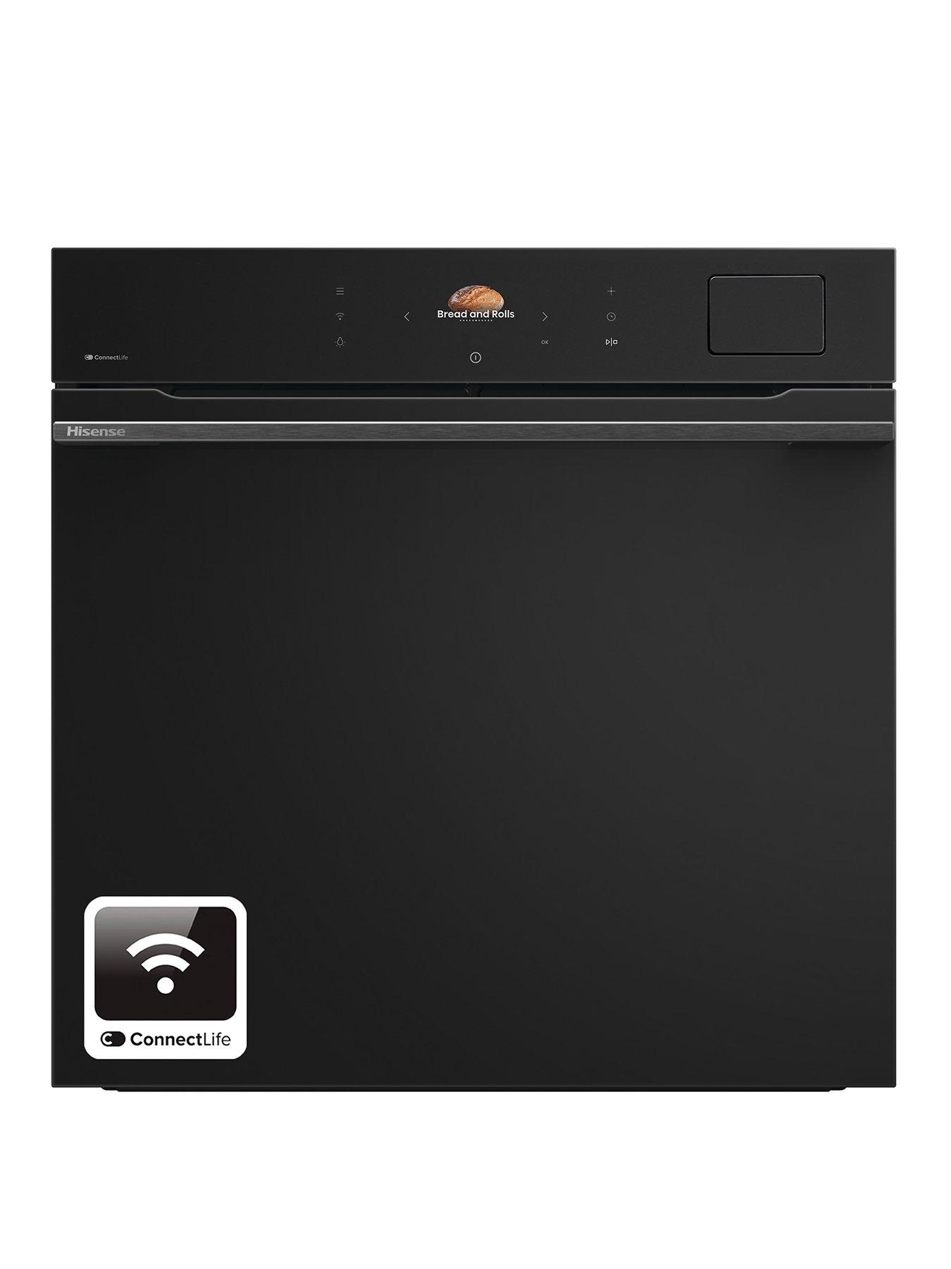 undefined Hi8 BlackLine BAS6AH8BUKWF 77L Built In Electric Single Steam Oven - Jet Black