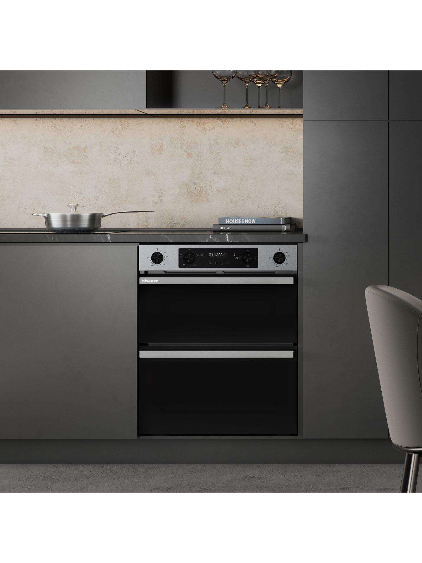 Image 6 of 7 of Hisense Hi6 BUD714221AX 54/38L Built Under Double Oven with Enamel Liners - Stainless Steel