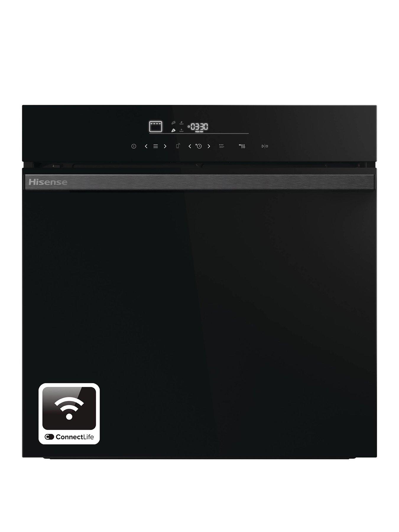 Hisense Hi6 BlackLine HO66FAPizzaChef 77L Built In Electric Pyrolytic Pizza Oven - Jet Black