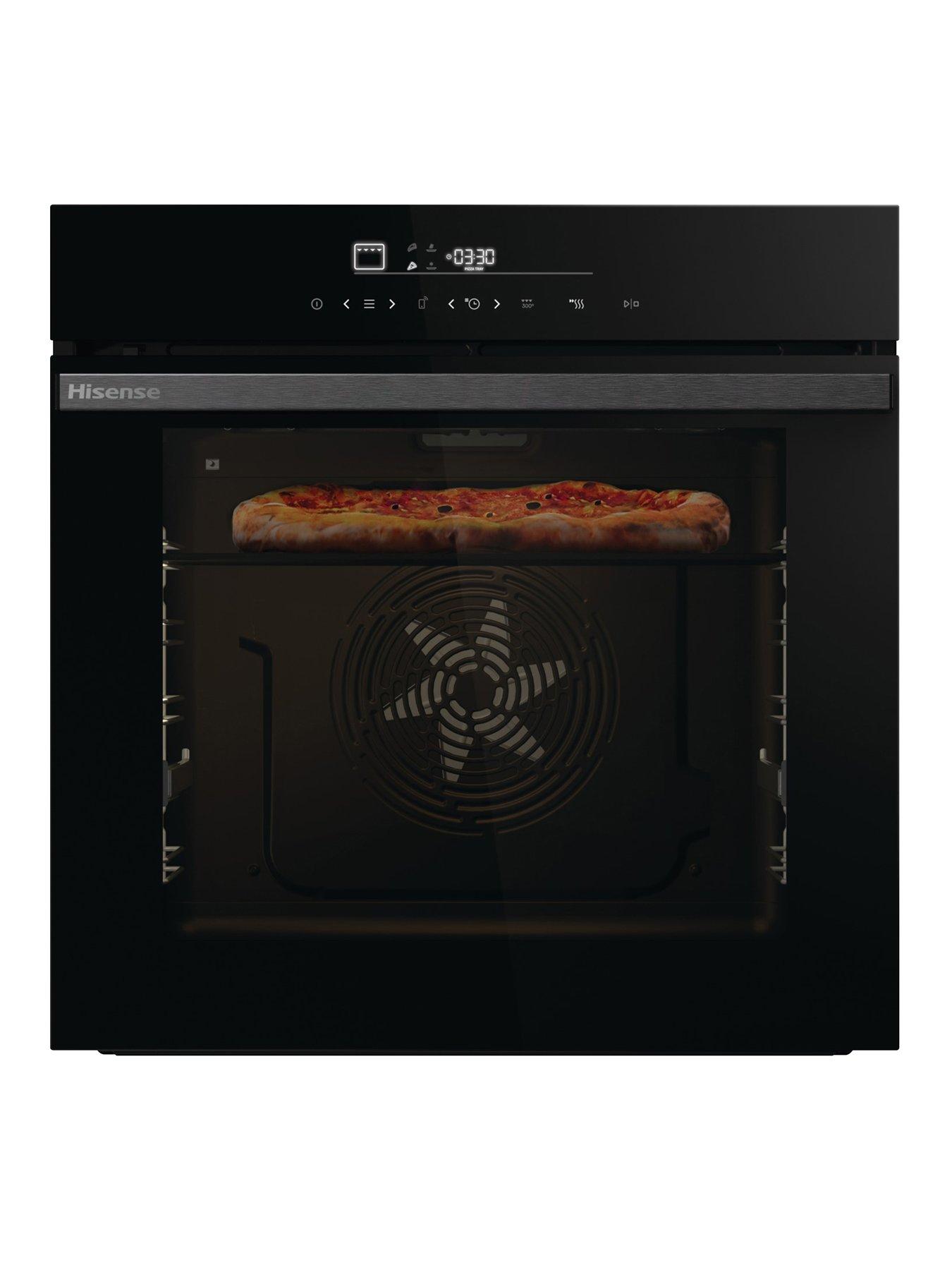Image 2 of 8 of Hisense Hi6 BlackLine HO66FAPizzaChef 77L Built In Electric Pyrolytic Pizza Oven - Jet Black