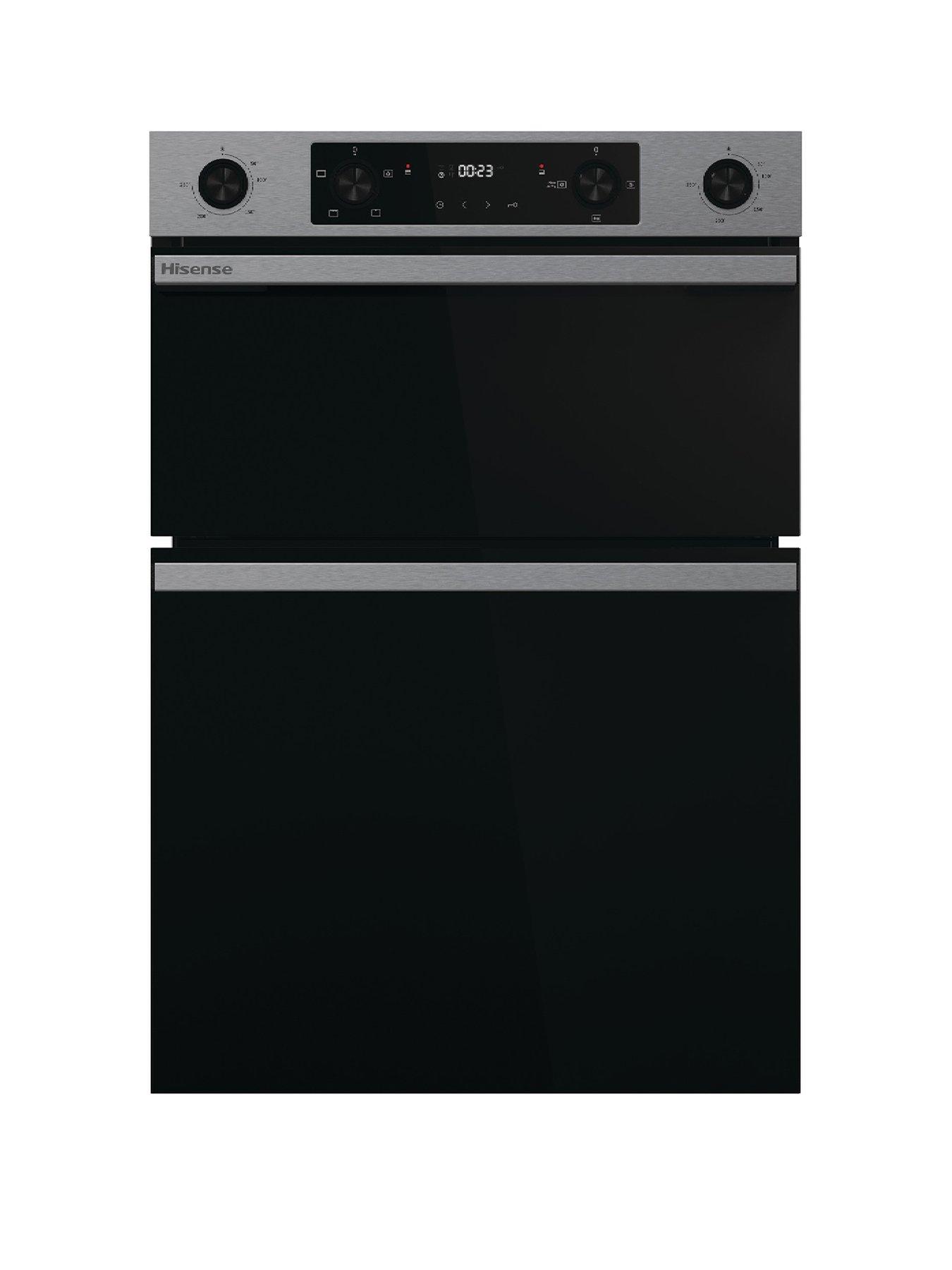 Hisense Hi6 BID914221AX 72/38L Built In Double Oven with Enamel Liners - Stainless Steel