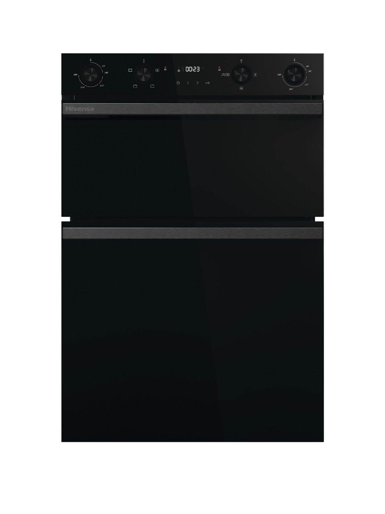Image 1 of 7 of Hisense Hi6 BID914221ADBG 72/38L Built In Double Oven with Enamel Liners - Black