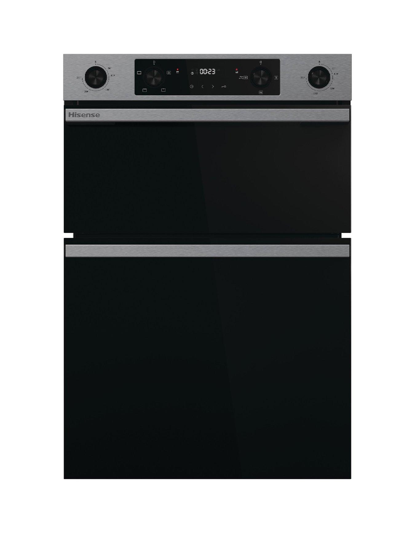 Hisense Hi6 BID914221CX 72/38L Built In Double Oven with Catalytic Liners - Stainless Steel