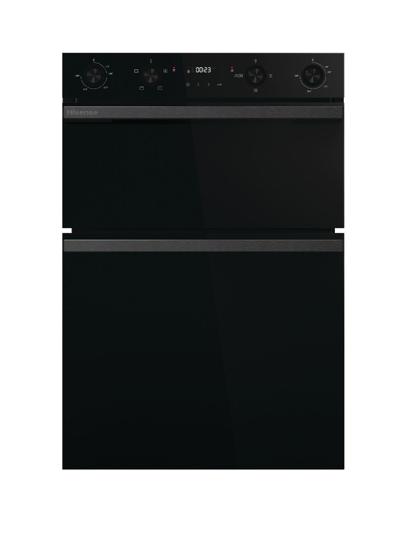 Hisense Hi6 BID914221CDBG 72/38L Built In Double Oven with Catalytic Liners - Black
