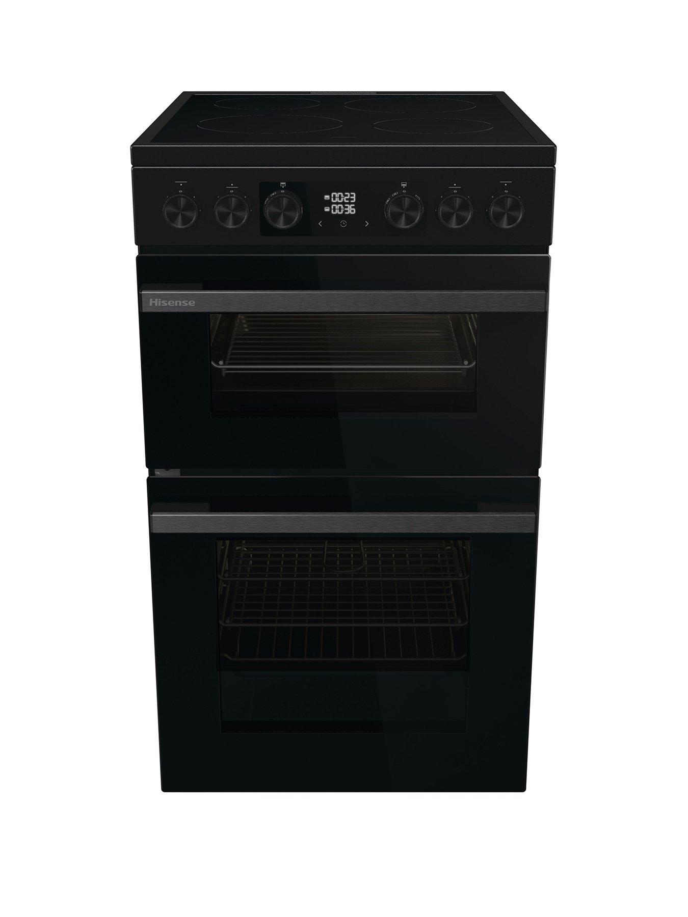 undefined Hi6 Max HDCEC5C10B 69/43L Ceramic Freestanding 50cm Electric Cooker - Black