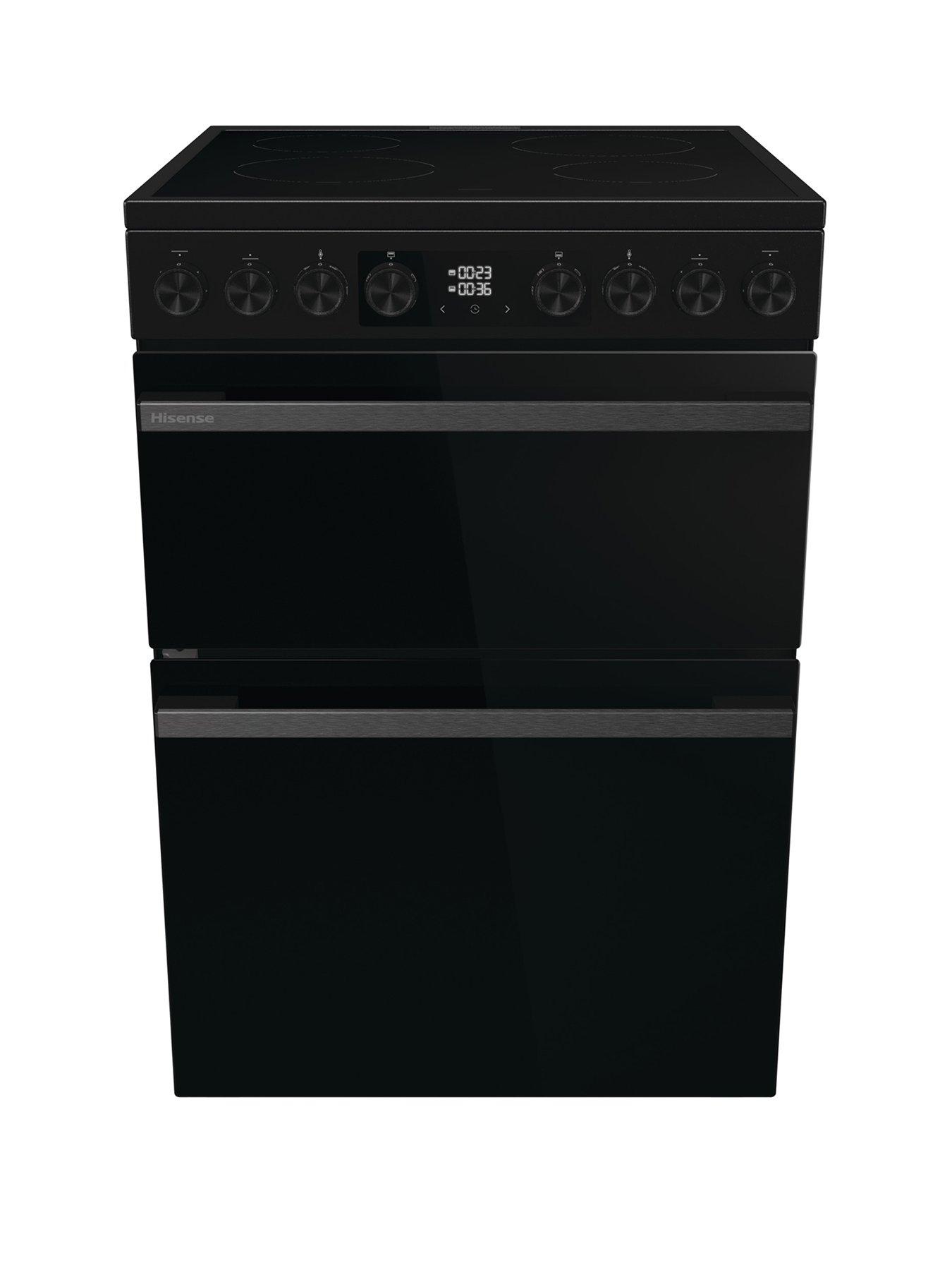 Image 1 of 7 of Hisense Hi6 Max HDCEC6C20B 80/50L Ceramic Freestanding 60cm Electric Cooker - Jet Black