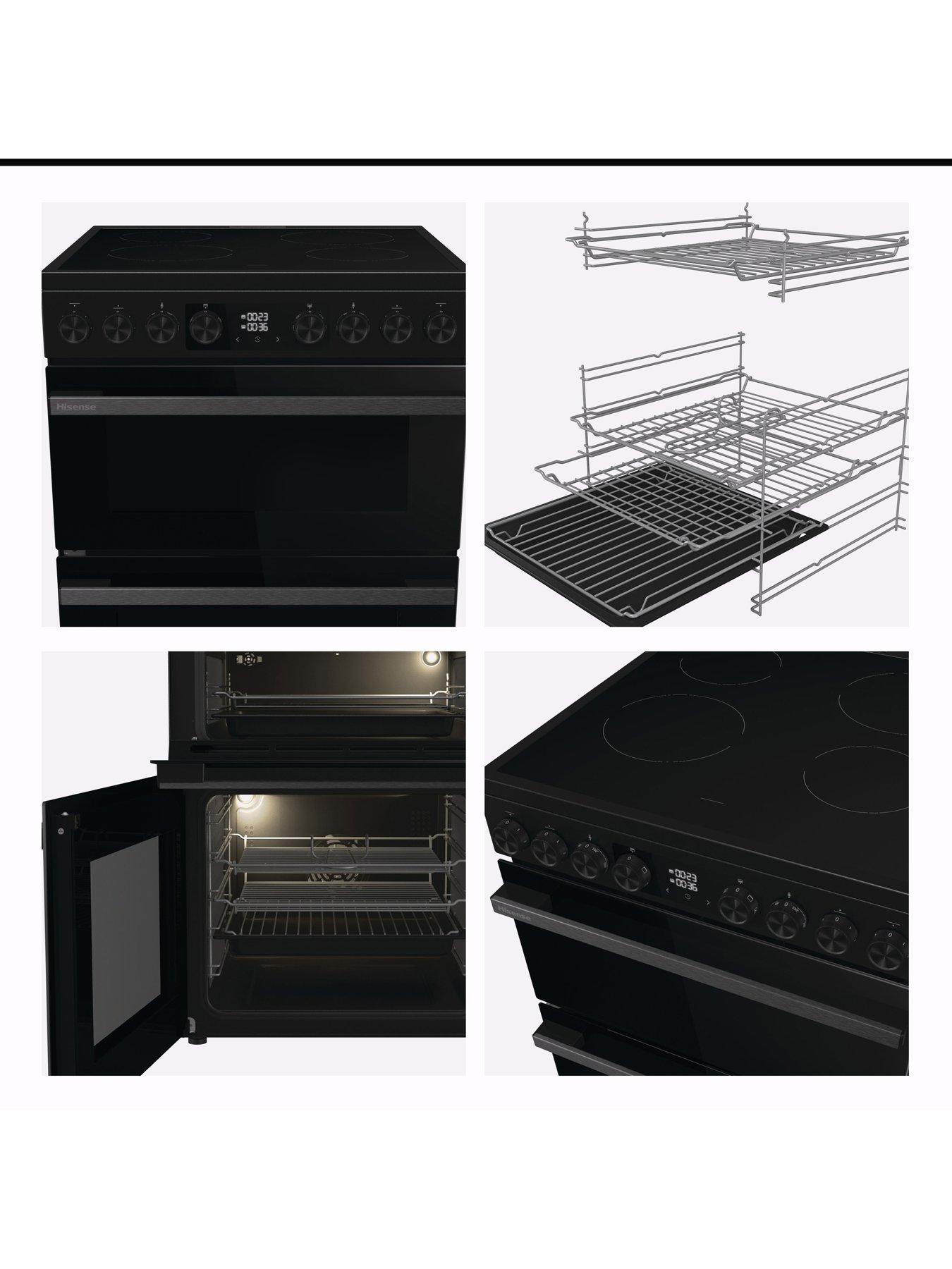 Image 5 of 7 of Hisense Hi6 Max HDCEC6C20B 80/50L Ceramic Freestanding 60cm Electric Cooker - Jet Black