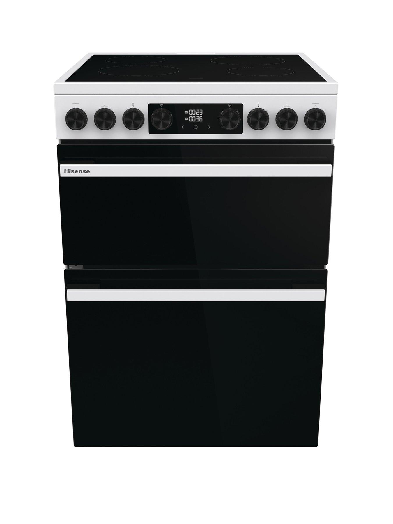 Image of Hisense Hi6 Max HDCEC6C20W 80/50L Ceramic Freestanding 60cm Electric Cooker - White