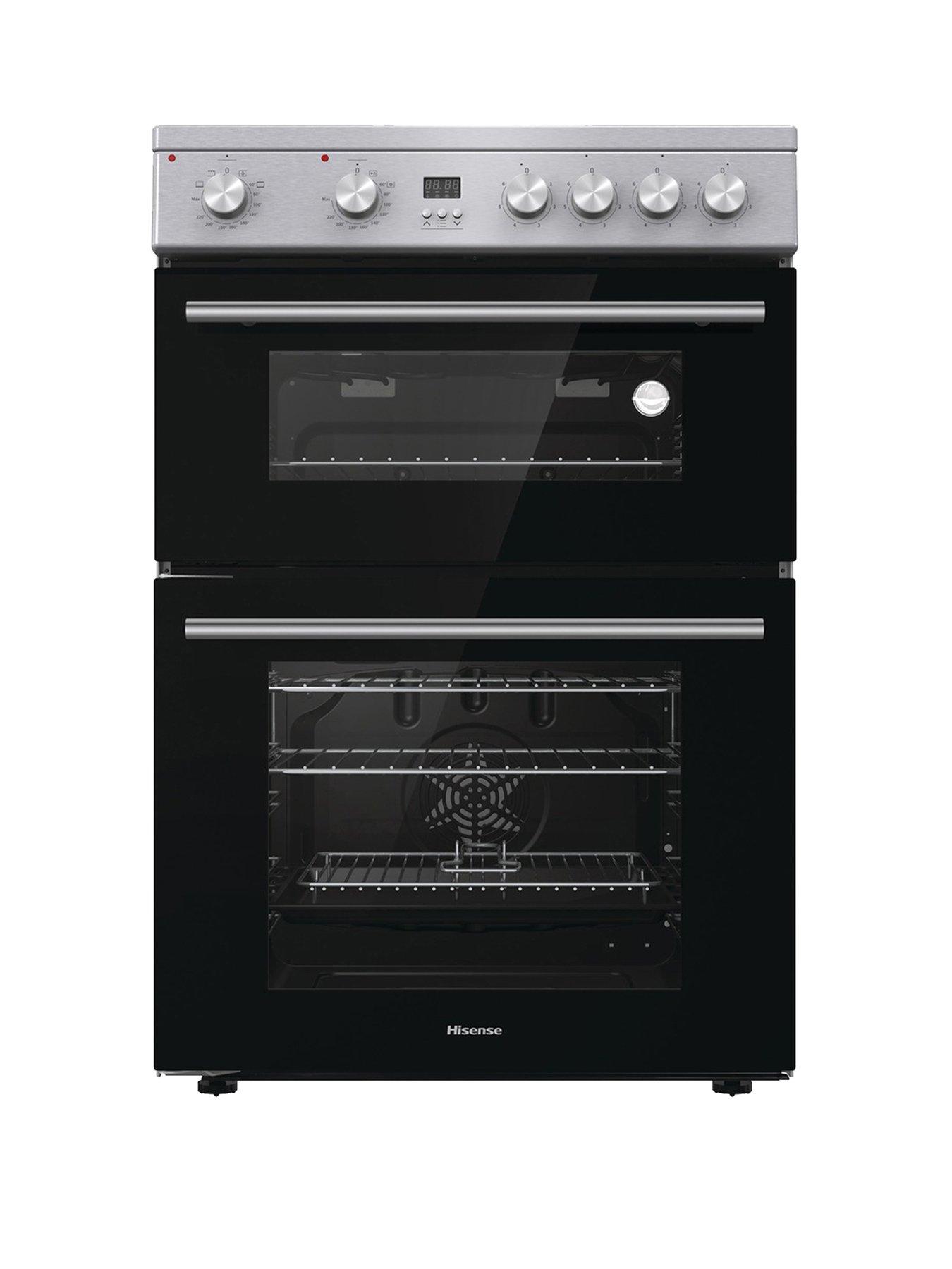 undefined HDE3211BXUK Ceramic Freestanding 60cm Electric Cooker - Stainless Steel