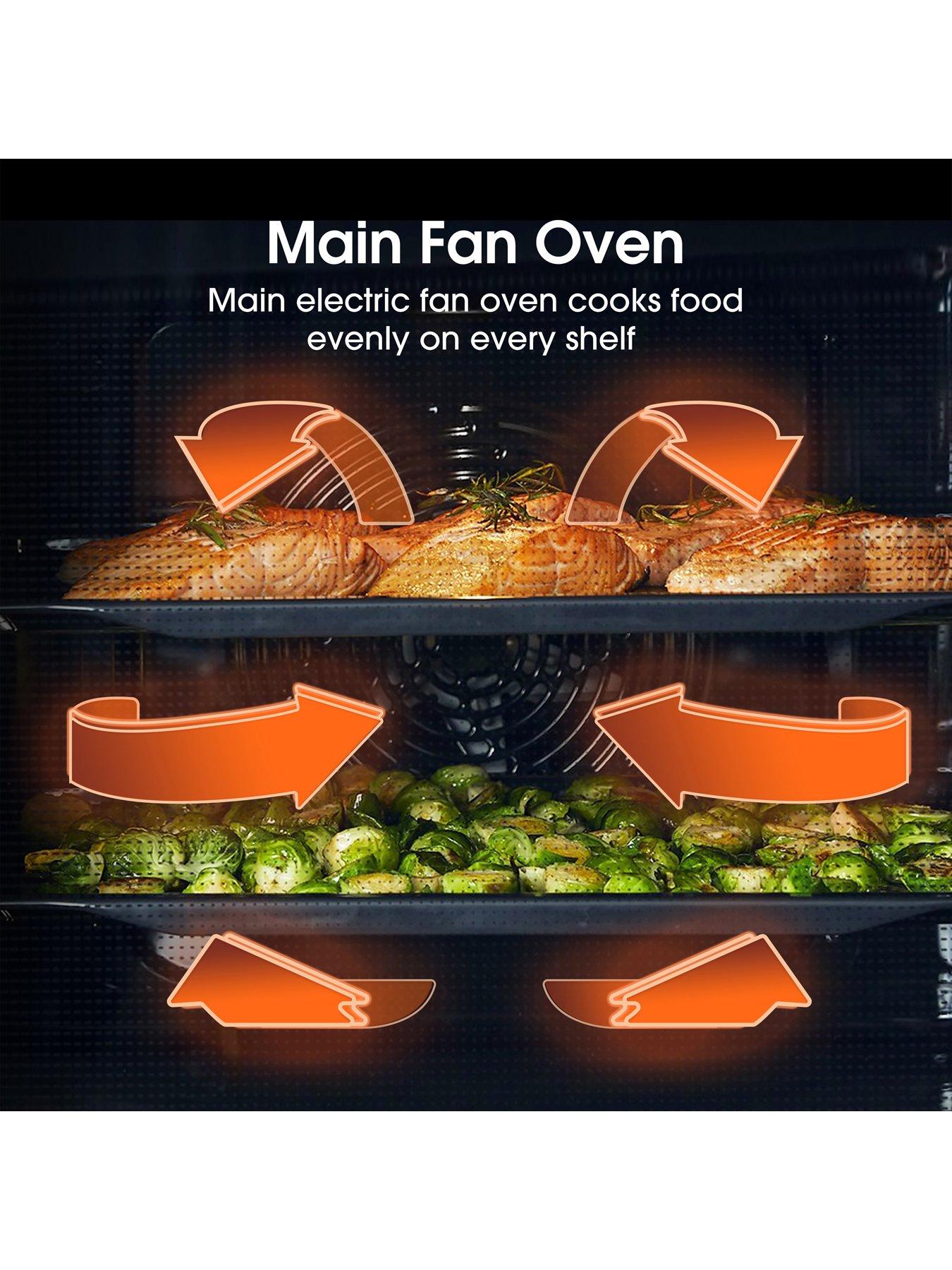 Image 4 of 7 of Hisense HDE3211BXUK Ceramic Freestanding 60cm Electric Cooker - Stainless Steel