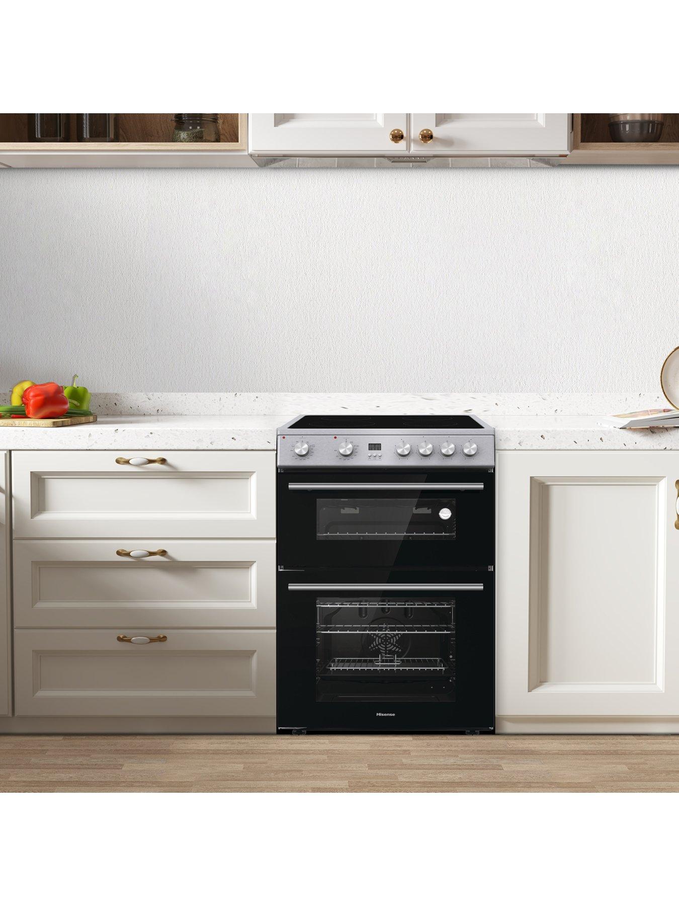 Image 6 of 7 of Hisense HDE3211BXUK Ceramic Freestanding 60cm Electric Cooker - Stainless Steel