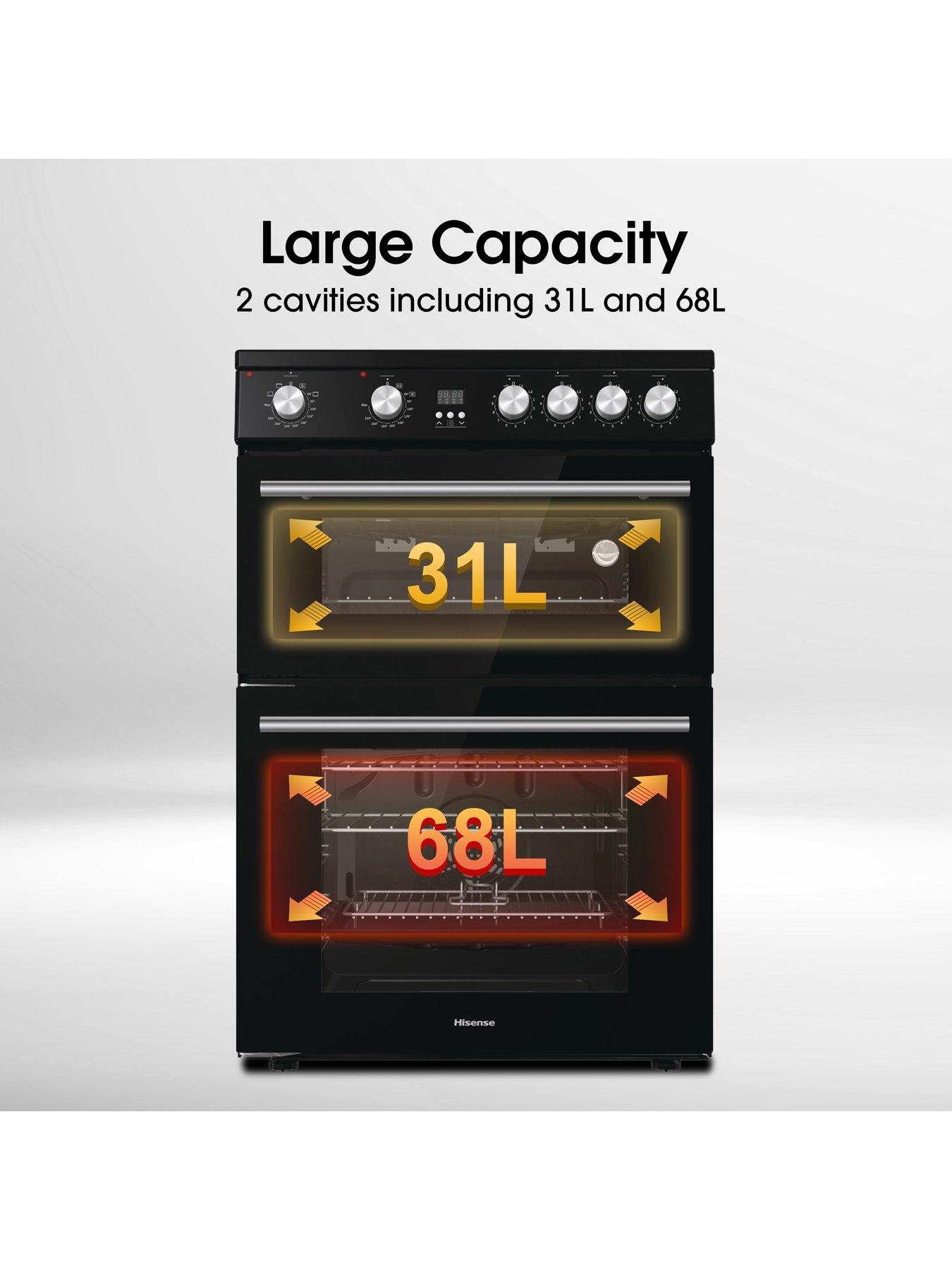 Image 2 of 7 of Hisense HDE3211BIBUK Induction Freestanding 60cm Electric Cooker - Black