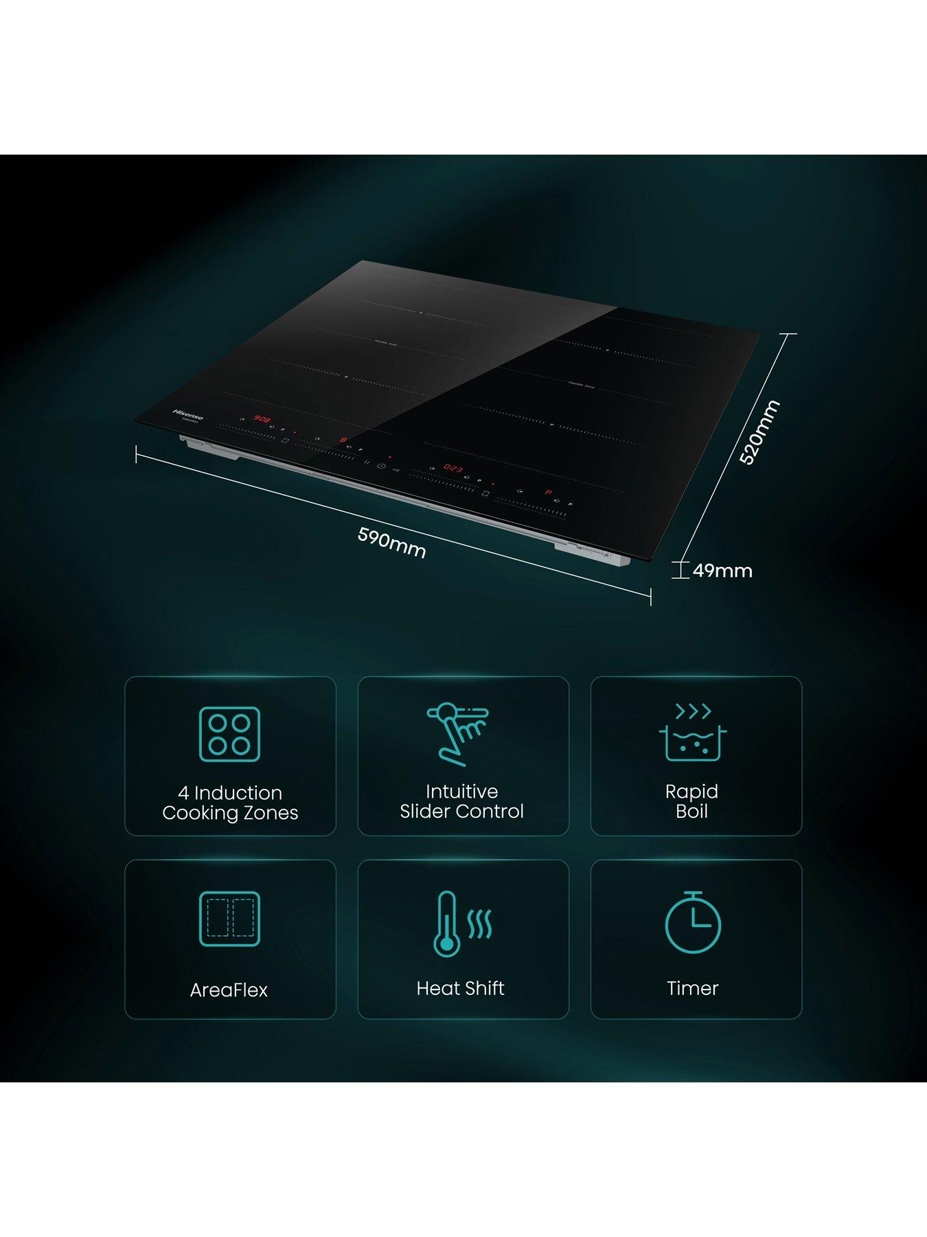 Image 2 of 7 of Hisense HI6442BSCE, AreaFlex, 60cm Induction Hob - Black