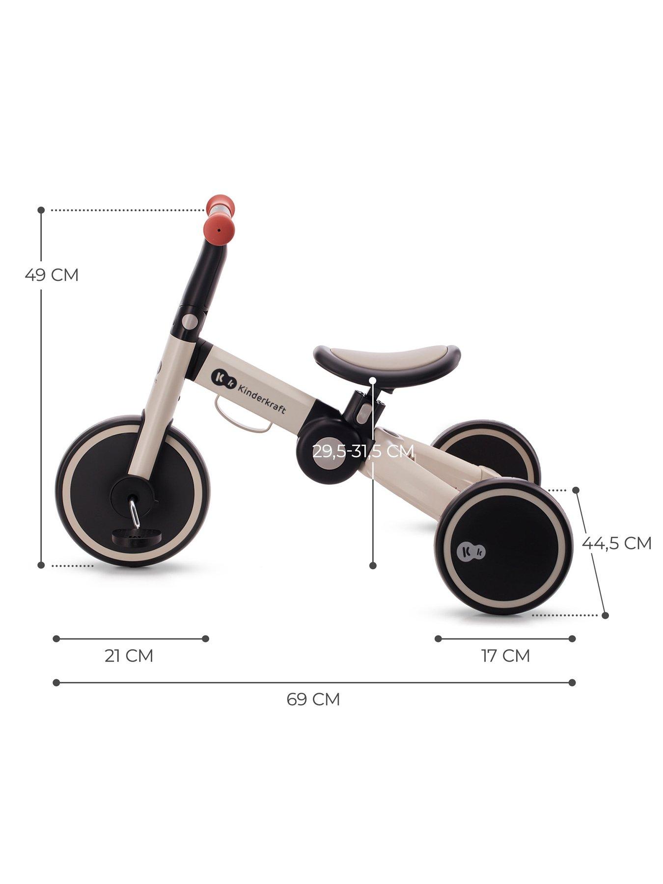 Image 7 of 8 of Kinderkraft 4Trike Tricycle - Silver Grey