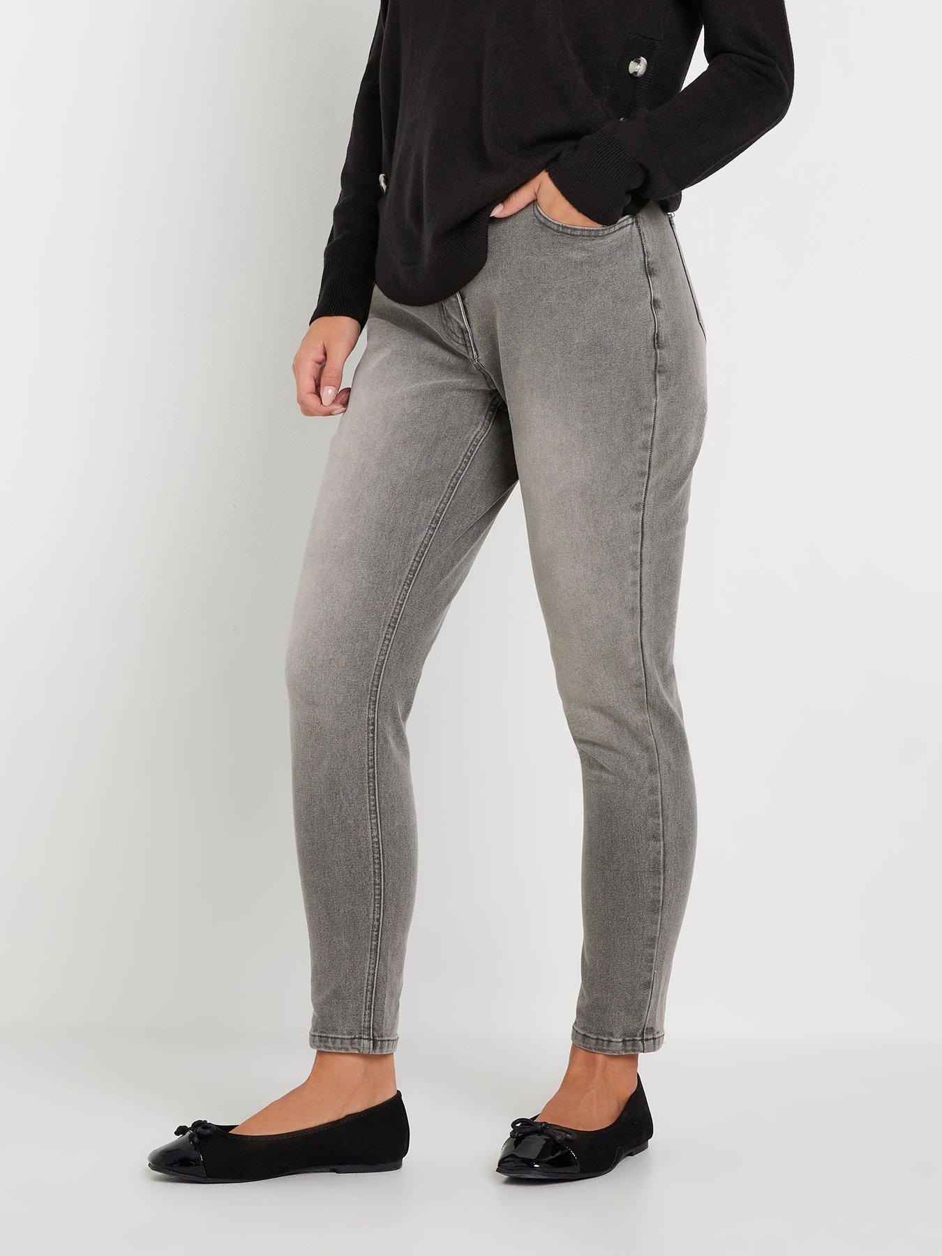 Image 1 of 4 of PixieGirl Petite Ava Skinny Jean - Grey