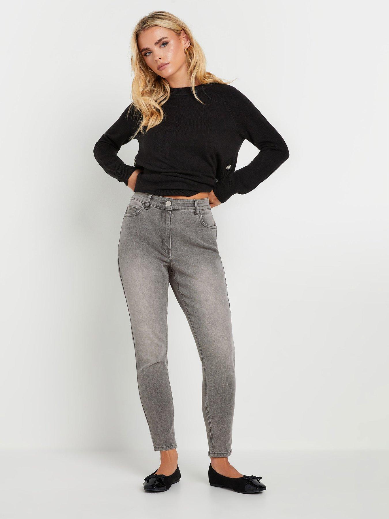 Image 3 of 4 of PixieGirl Petite Ava Skinny Jean - Grey