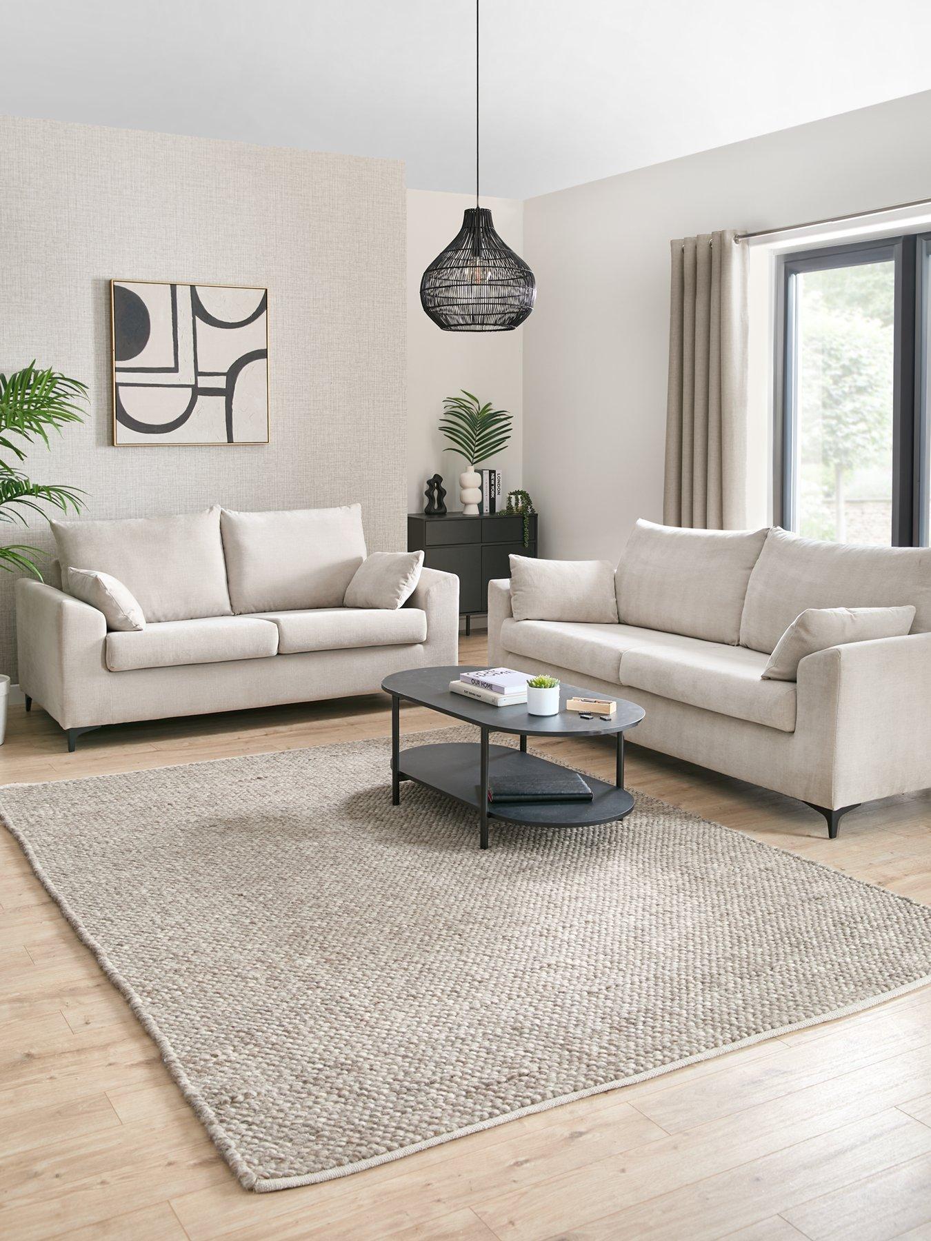 undefined Barcelona Fabric 3 + 2 Seater Sofa Set (Buy  &  SAVE!) - FSC® Certified