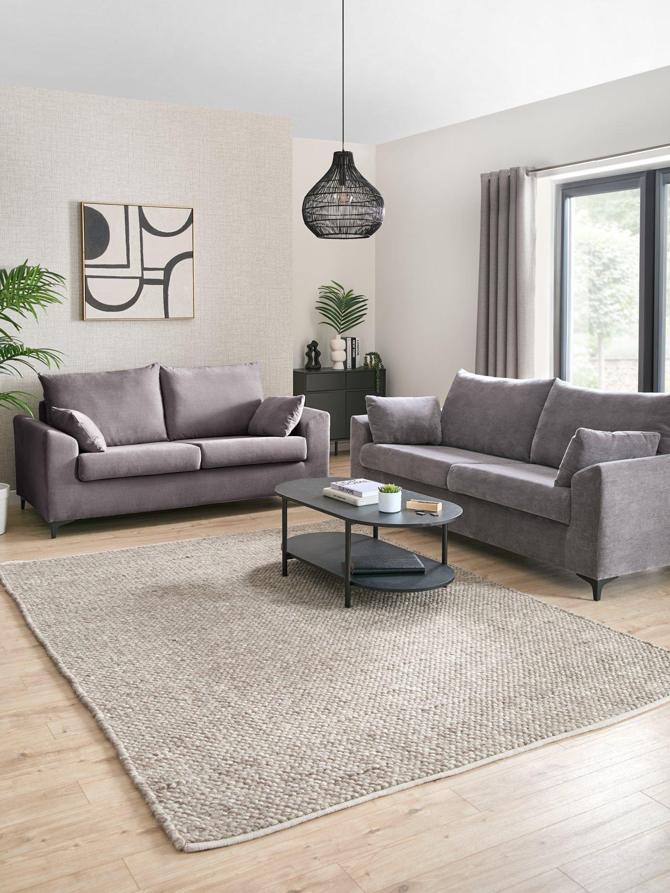 undefined Barcelona Fabric 3 + 2 Seater Sofa Set (Buy  &  SAVE!) - FSC® Certified