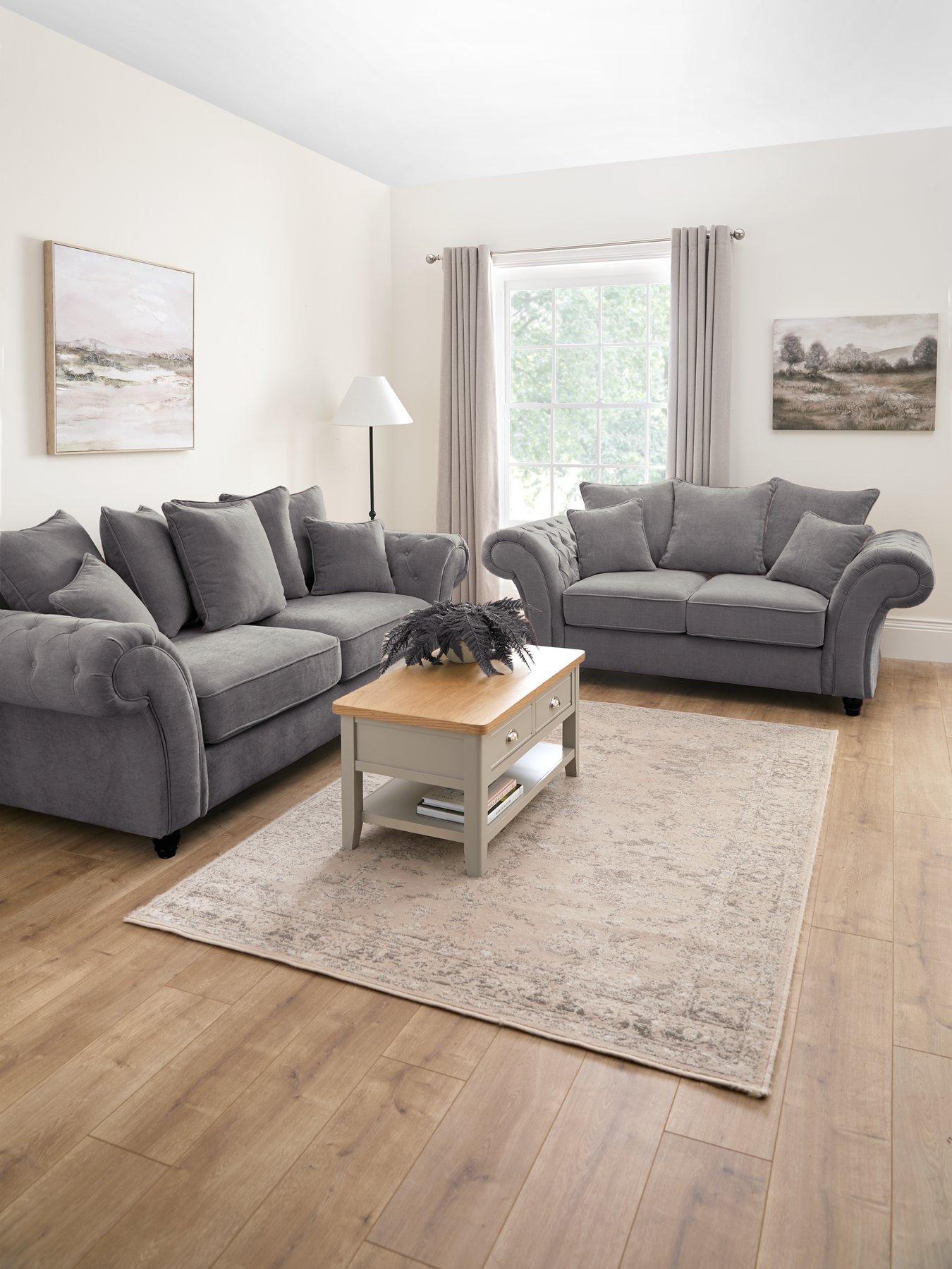undefined Windsor 3 + 2 Seater Fabric Sofa Set (Buy  &  SAVE!) - FSC® Certified