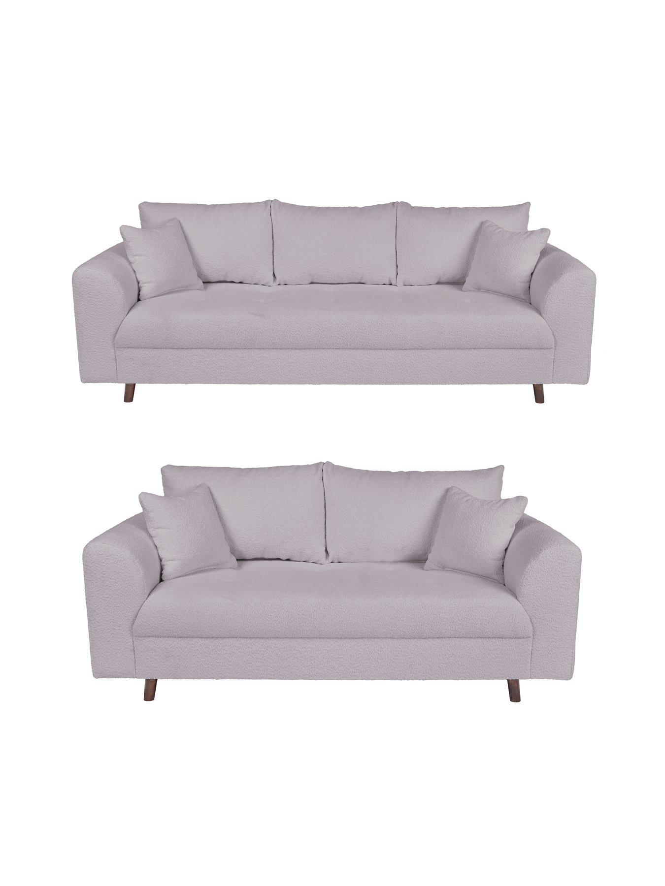 The Very Collection Rune 3 Seater + 2 Seater Fabric Sofa Set (Buy and SAVE!) - FSC® Certified