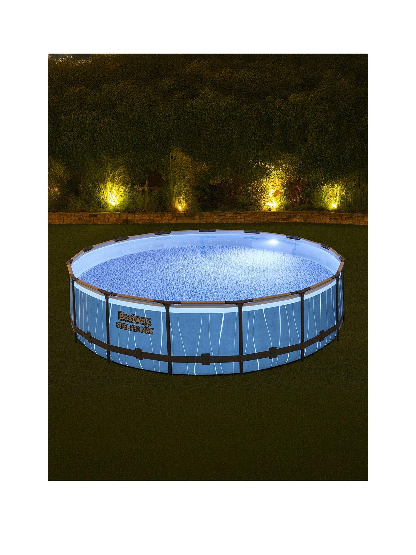 Image 2 of 7 of Bestway Steel Pro Max Round Above Ground LED Pool Set&nbsp; (15ft)