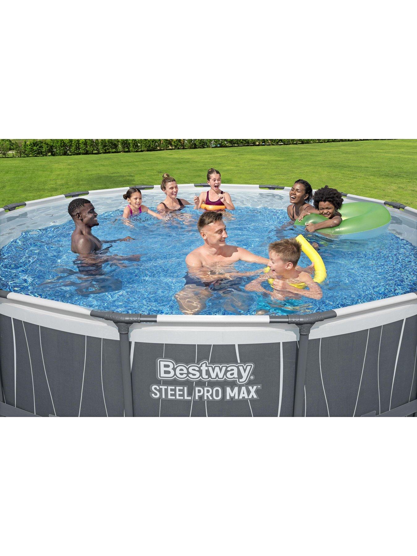 Image 3 of 7 of Bestway Steel Pro Max Round Above Ground LED Pool Set&nbsp; (15ft)