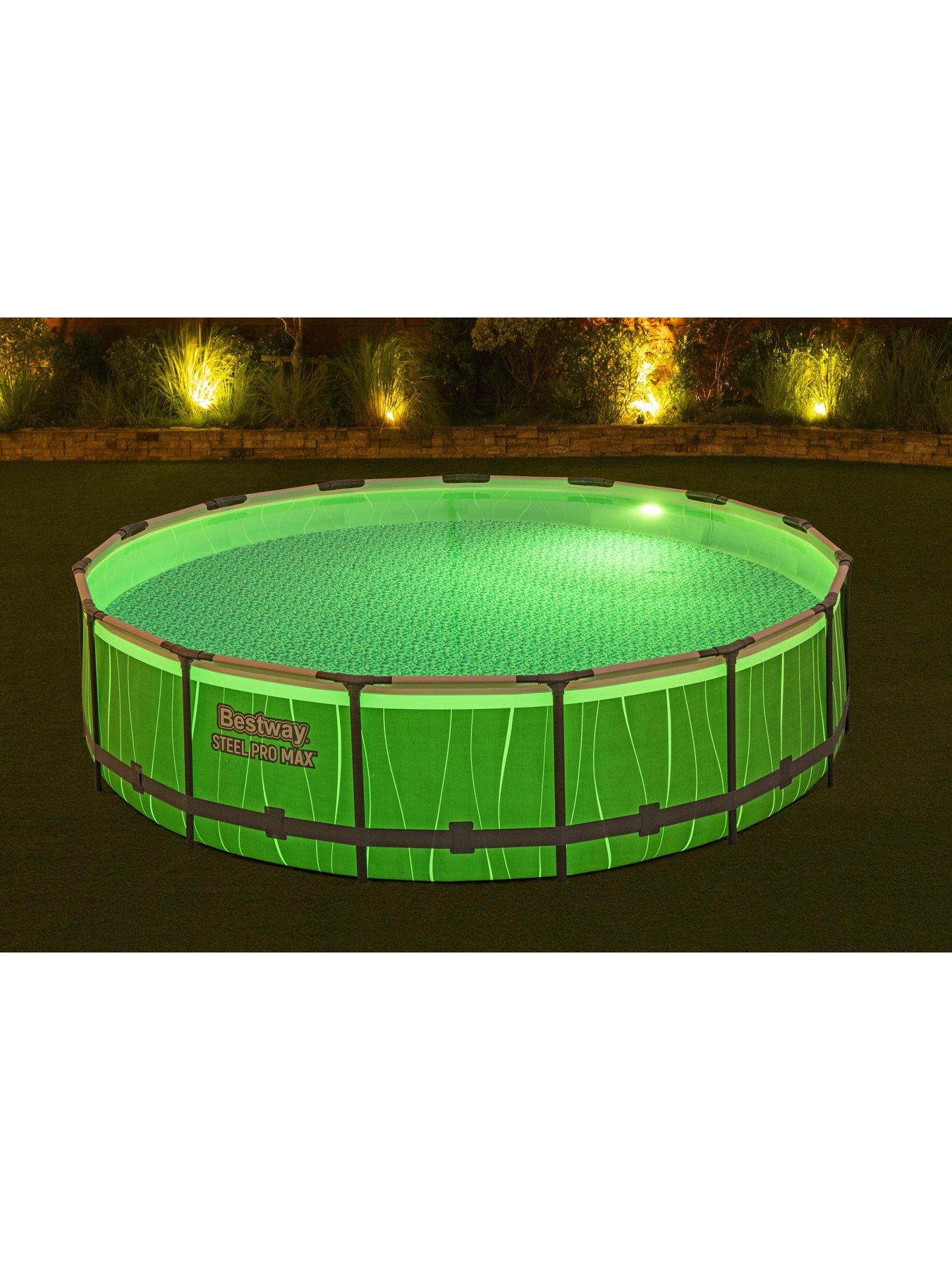 Image 6 of 7 of Bestway Steel Pro Max Round Above Ground LED Pool Set&nbsp; (15ft)